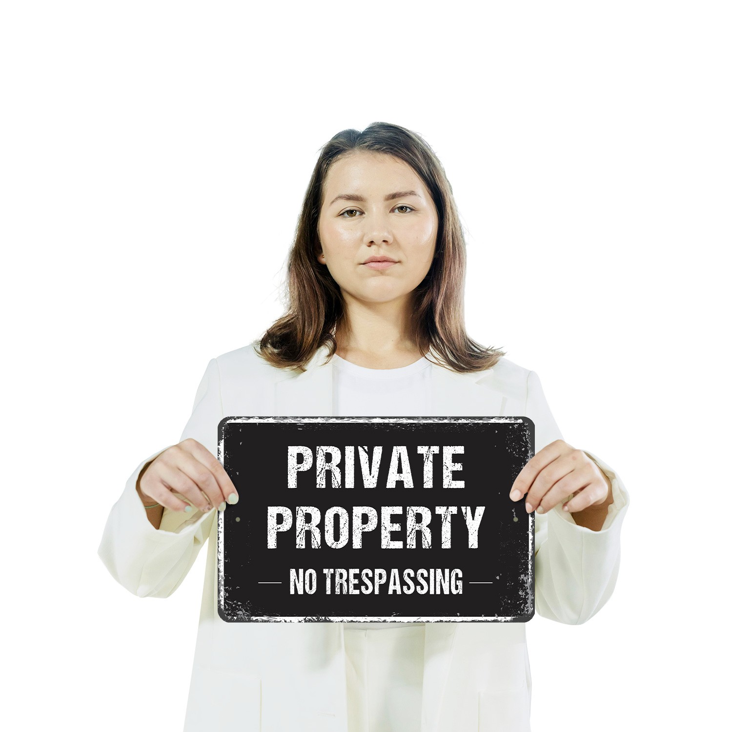 Private Property No Trespassing Sign No Soliciting No Shortcuts for Yards