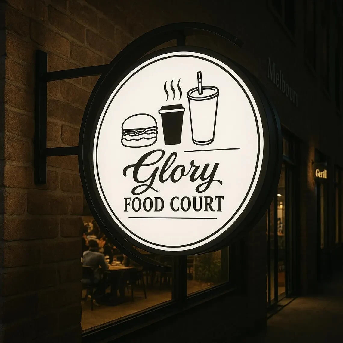 Double Sided LED Light Box Sign – Outdoor Illuminated Shop Advertising Sign
