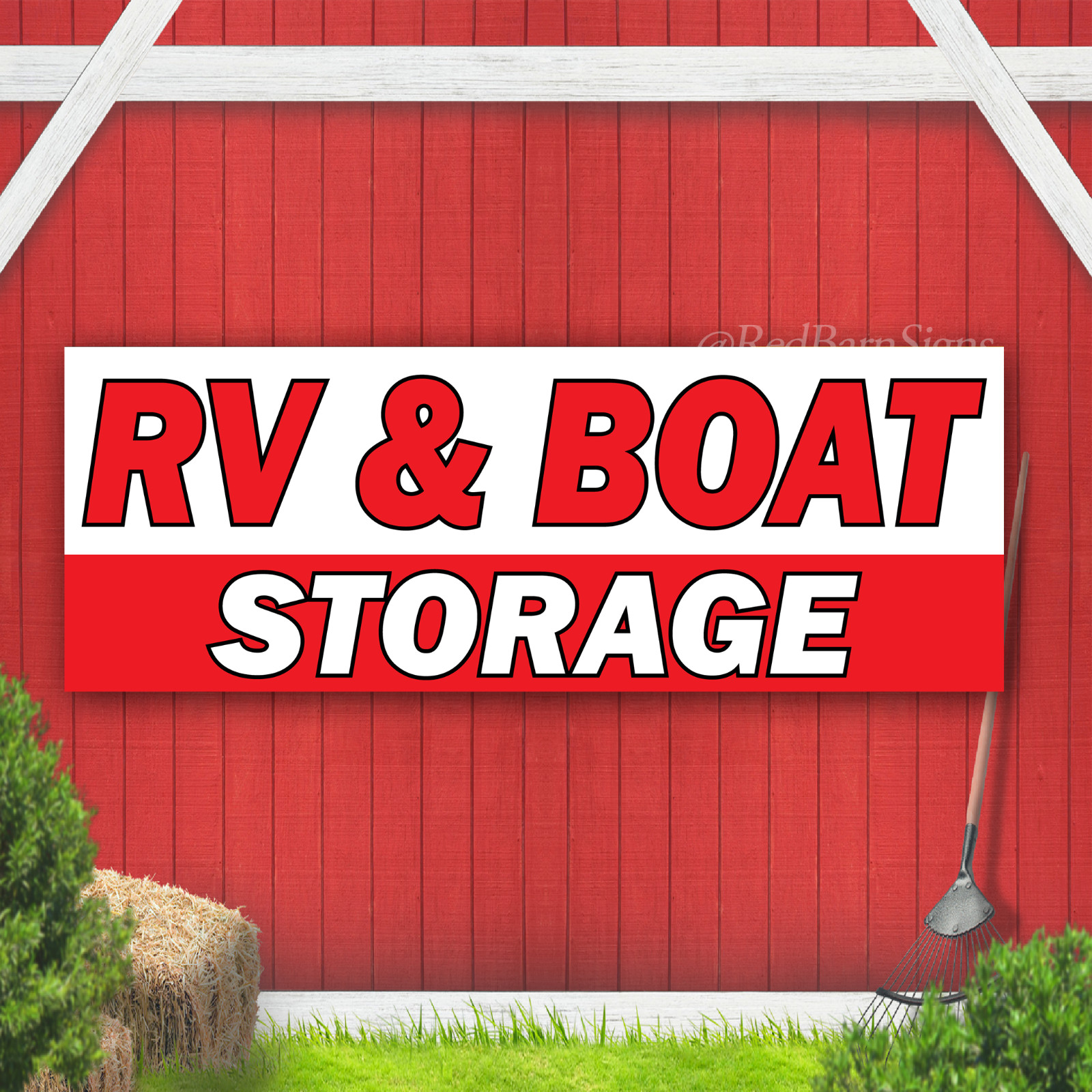 RV & Boat Storage Indoor Outdoor Vinyl Banner Design