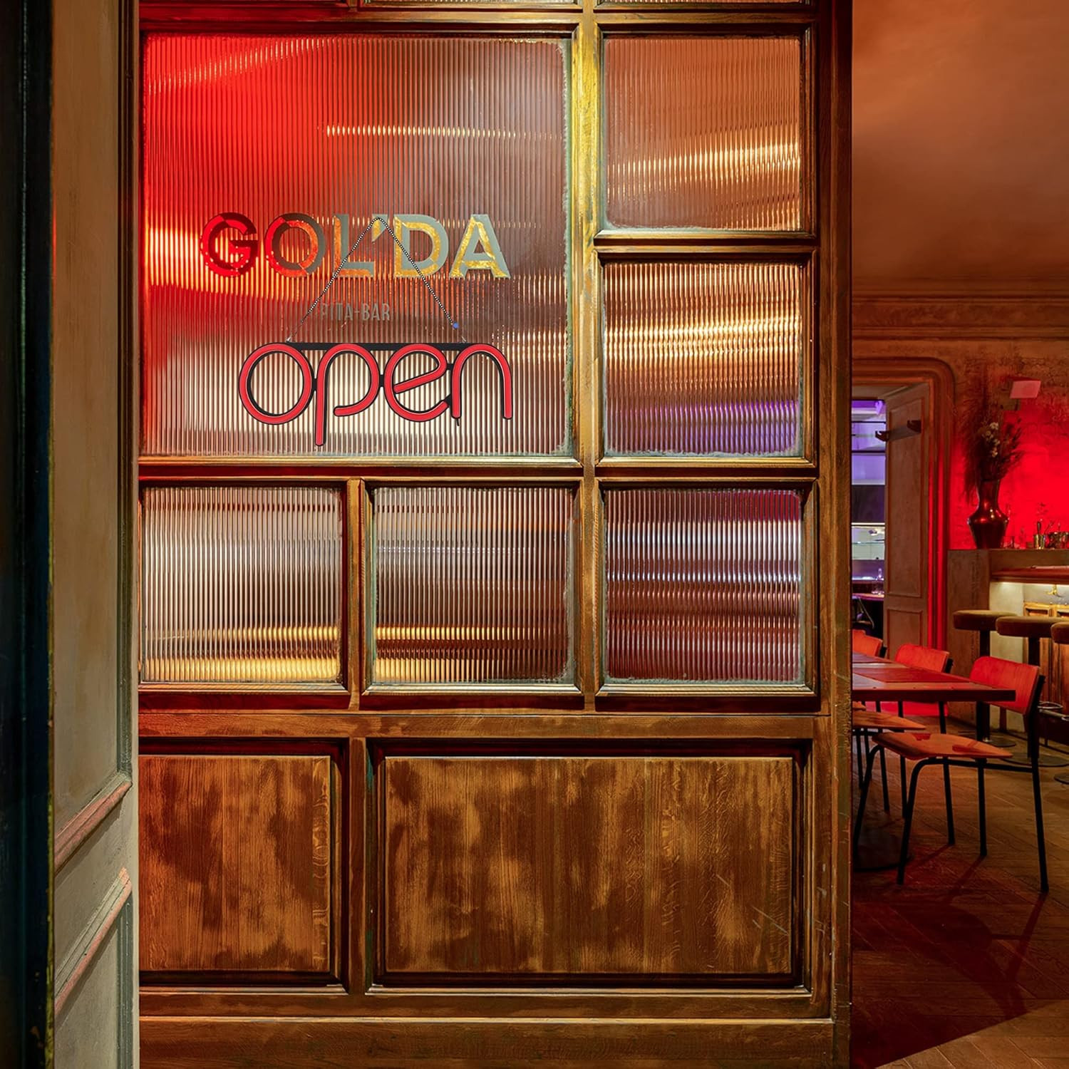 Bright LED Open Sign with Flashing Modes – Perfect for Businesses!
