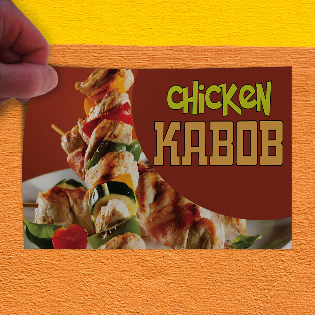 Decal Stickers Chicken Kabob Outdoor Advertising Printing Vinyl Store Sign Label