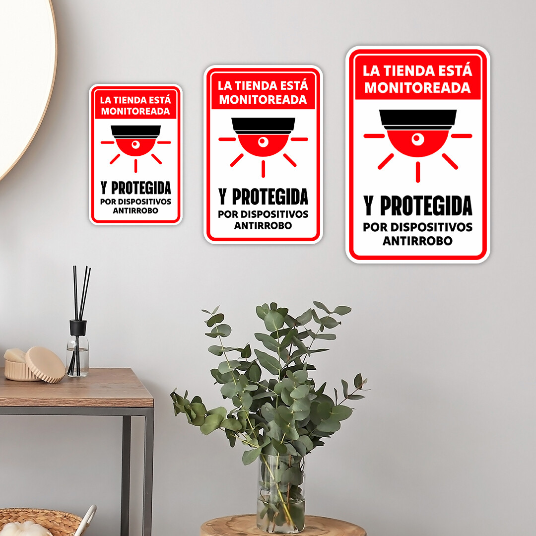 Portrait Round Plus La tienda está monitoreada y protegida por dispositivos