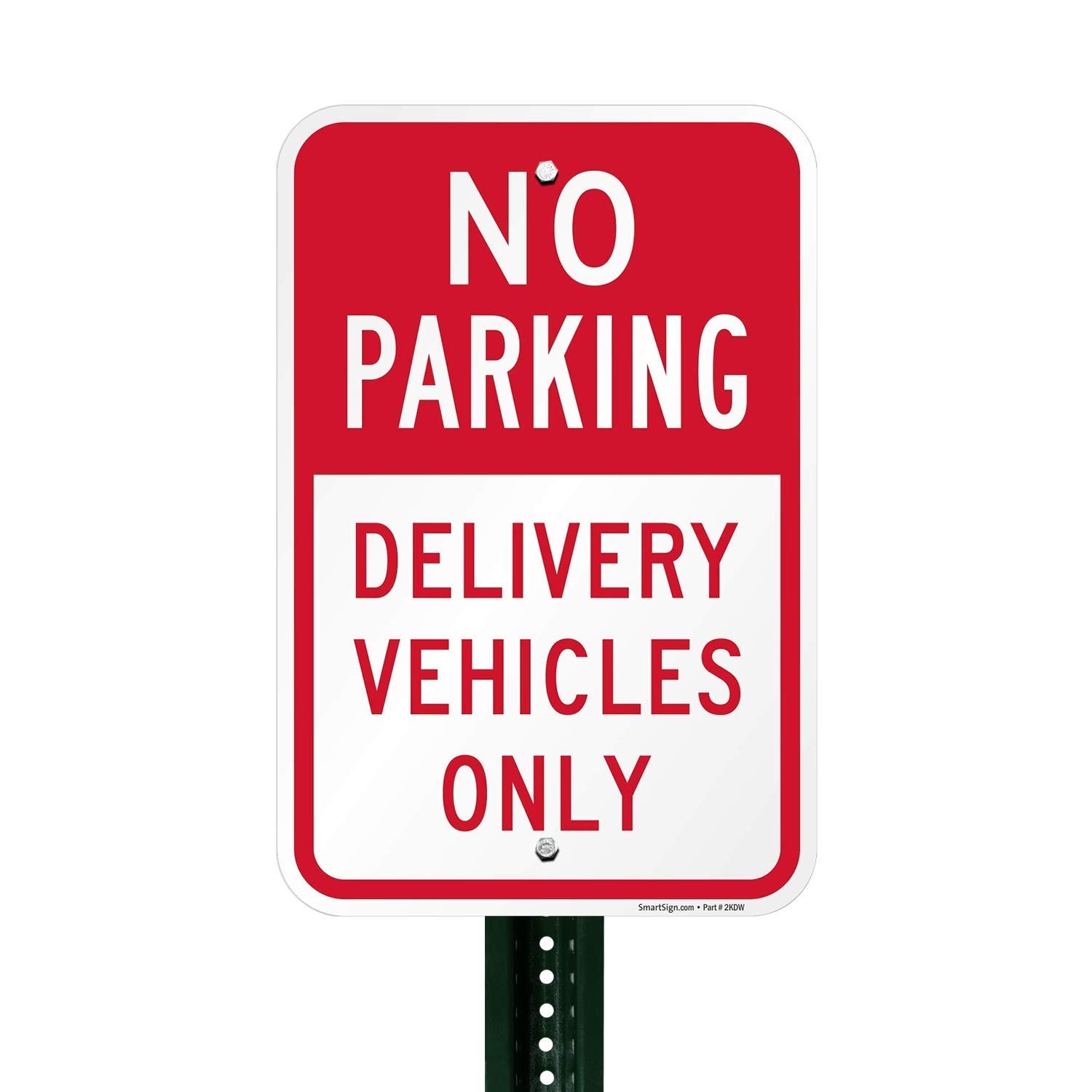 12×18 Inch No Parking Delivery Vehicles Only Sign Rustproof Aluminum Metal