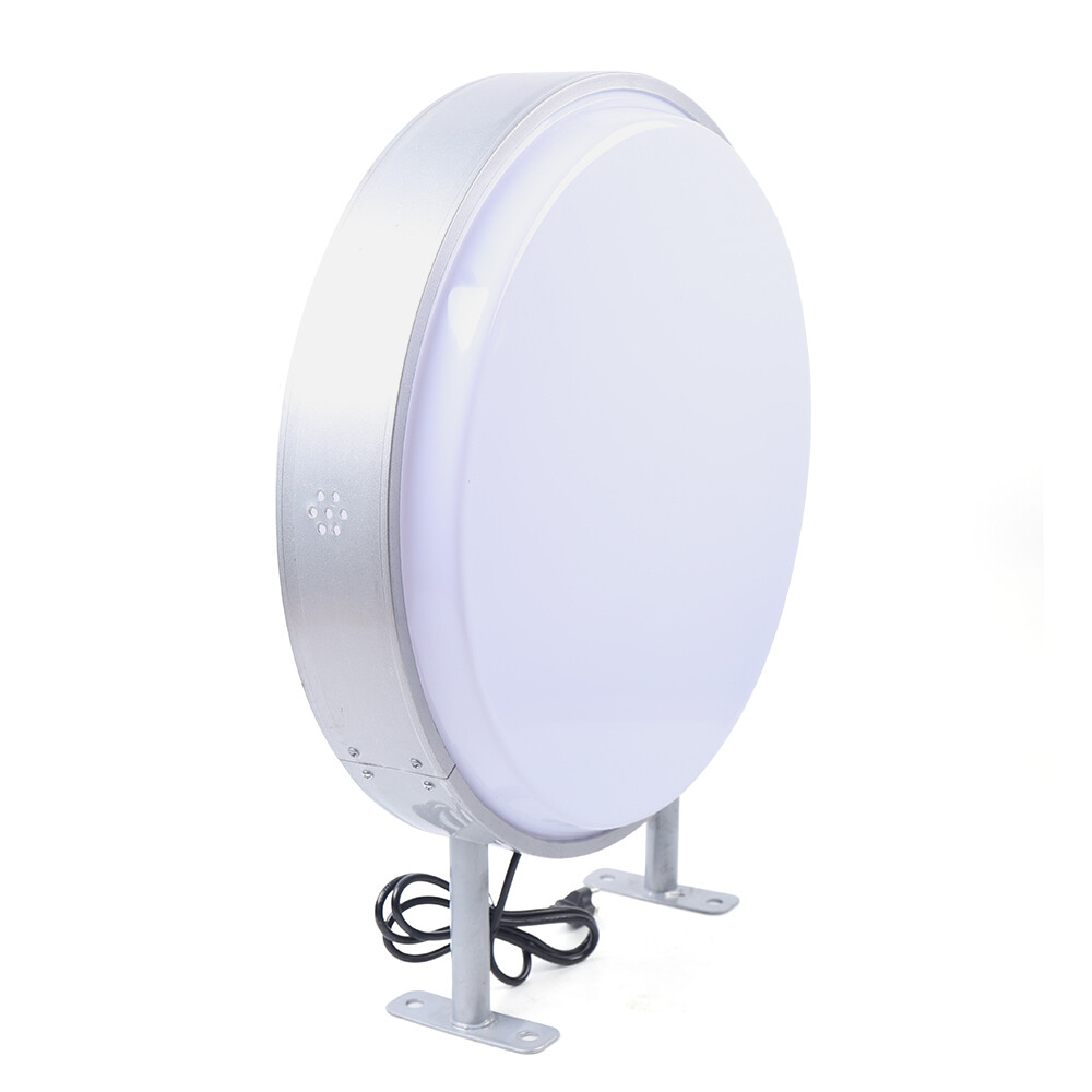 20″ LED Double Sided Round Light Box Outdoor Sign Advertising Projecting Light