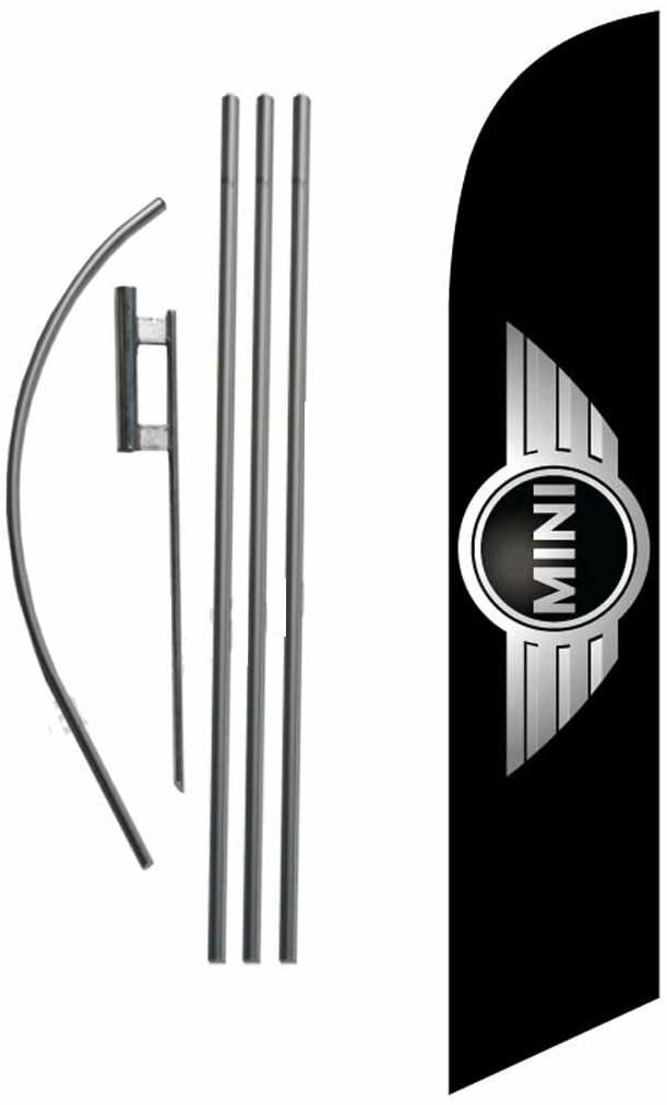 Auto Dealership Advertising Feather Banner Swooper Flag Sign with Flag Pole…