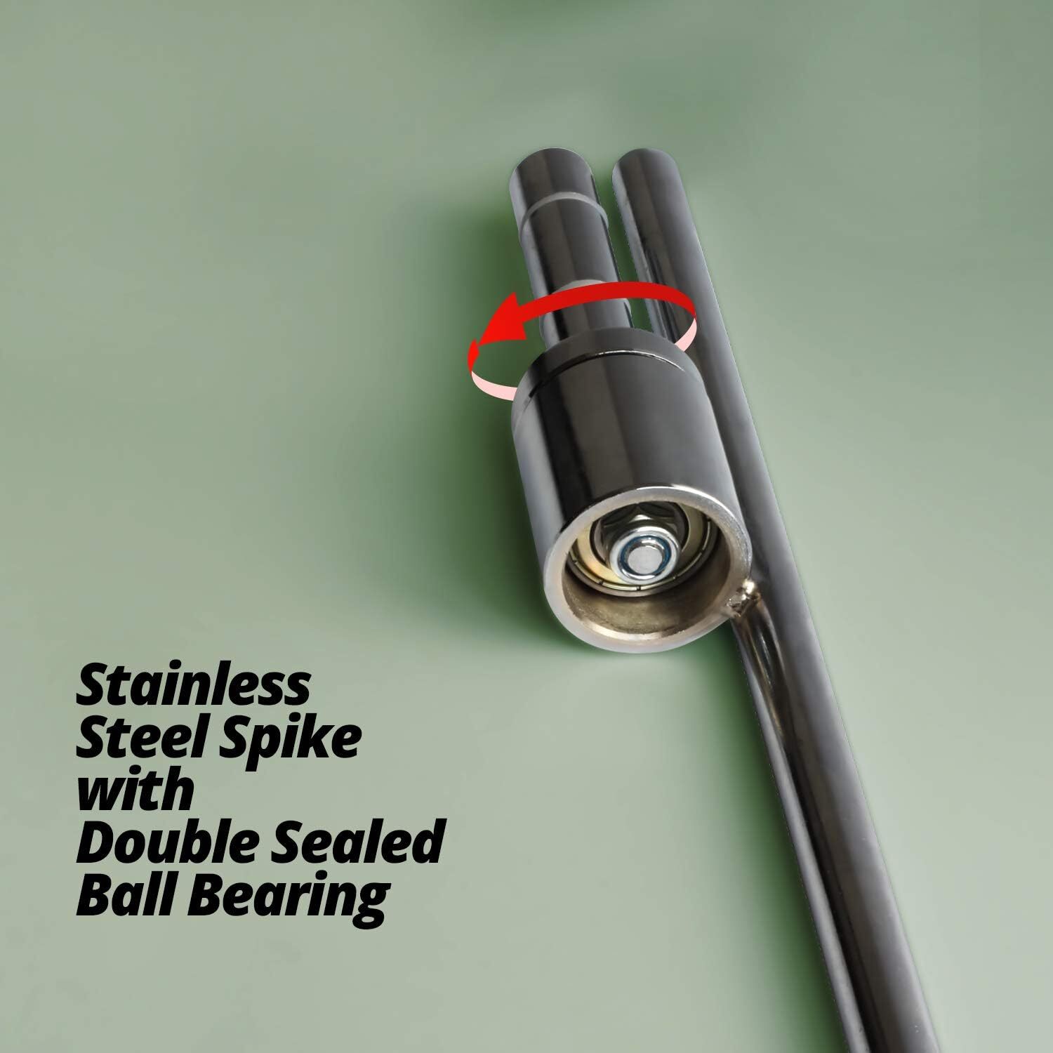 Anley 20-inch Ground Stake – Stainless Steel Spike with Sleeve Bearing