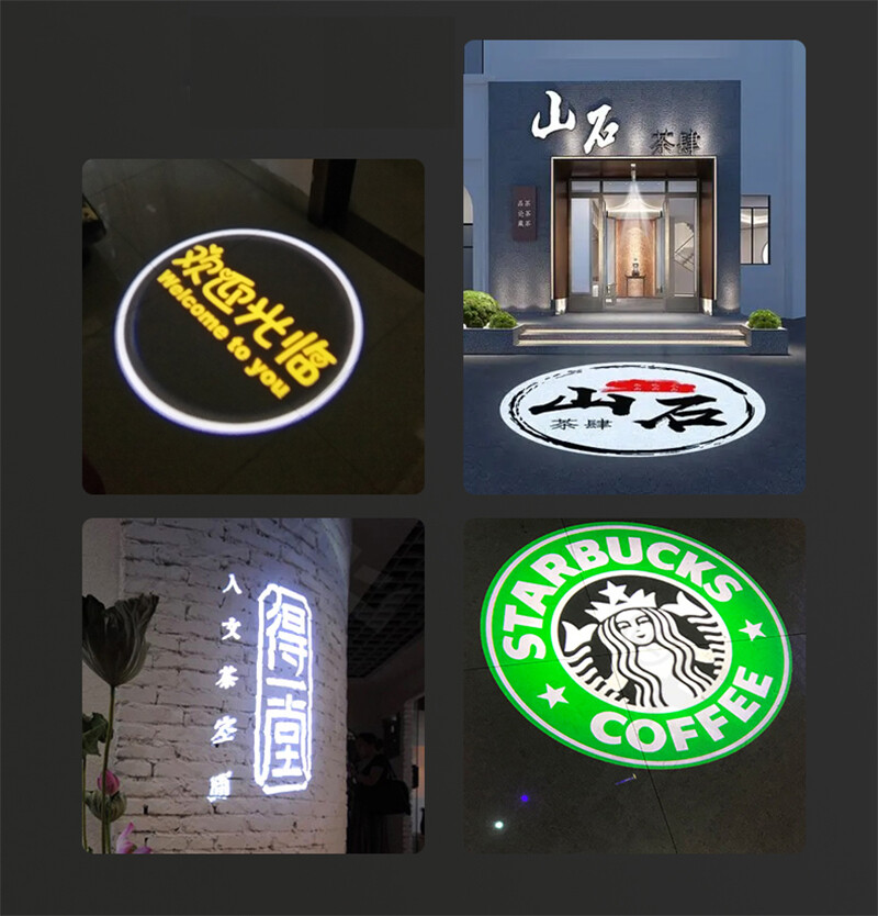 Customize 15W Rotating LED Advertising Gobos Lamp Ad LOGO Projector Light