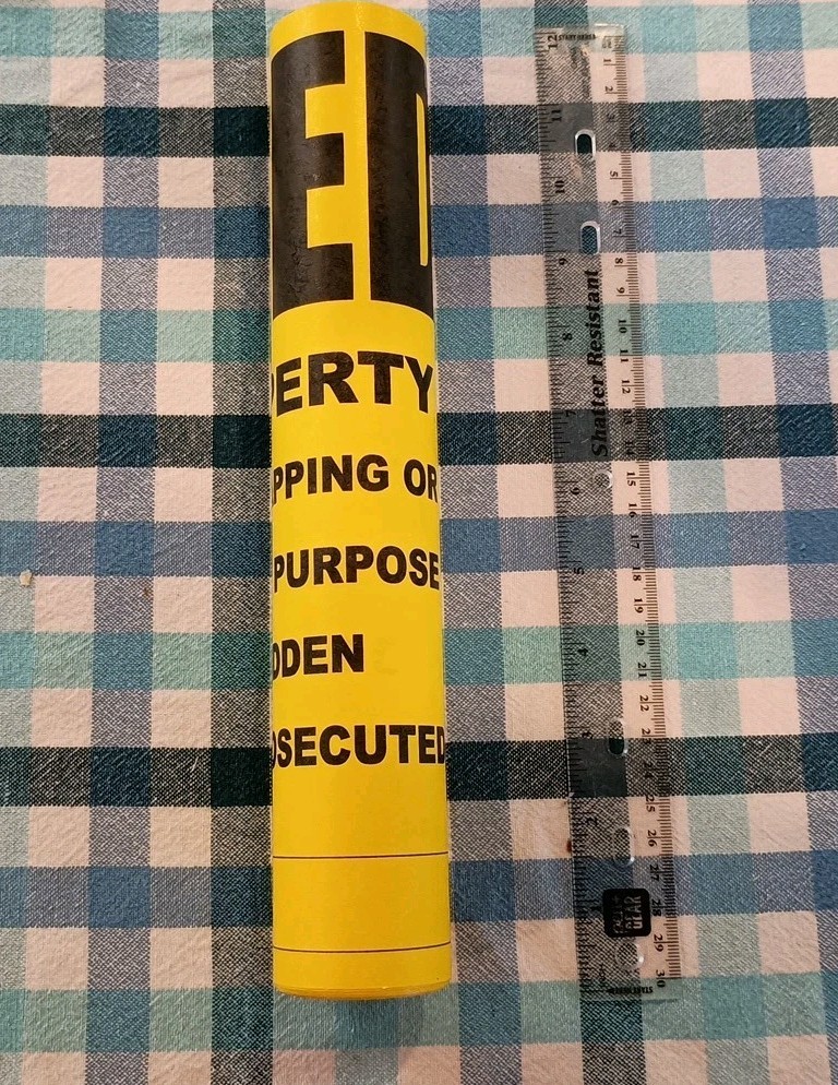 Posted Private Property Yellow/Black Signs (18ct Roll) Non-adhesive