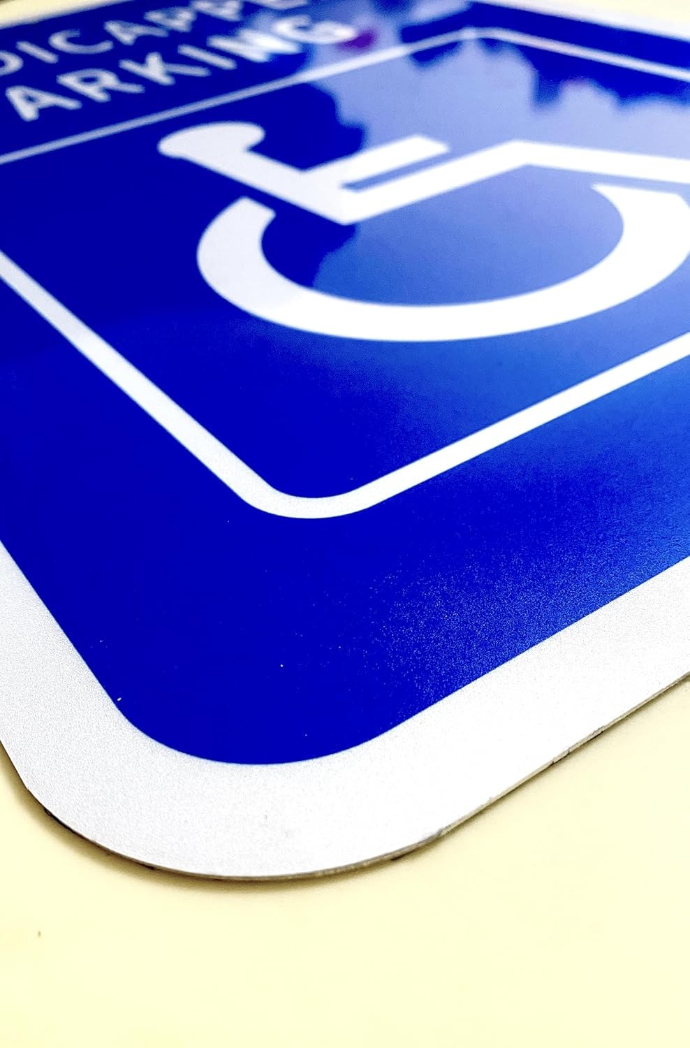 Handicap Parking Sign 12×18 Inch Aluminum ADA Reserved Parking Weatherproof UV