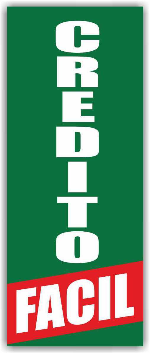 CREDITO FACIL Advertising Banner Vinyl Mesh Sign EASY CREDIT Préstamo Efectivo
