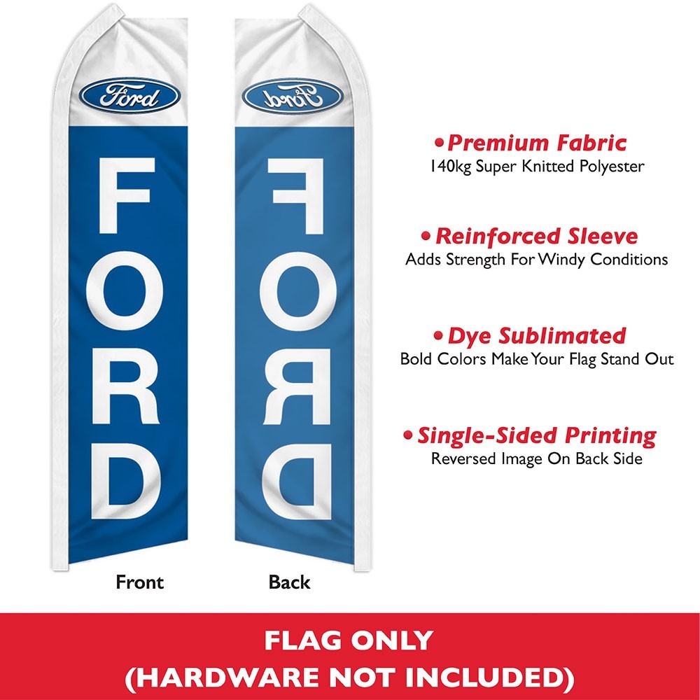 Ford Swooper Advertising Banner Flag for Ford Auto Dealership