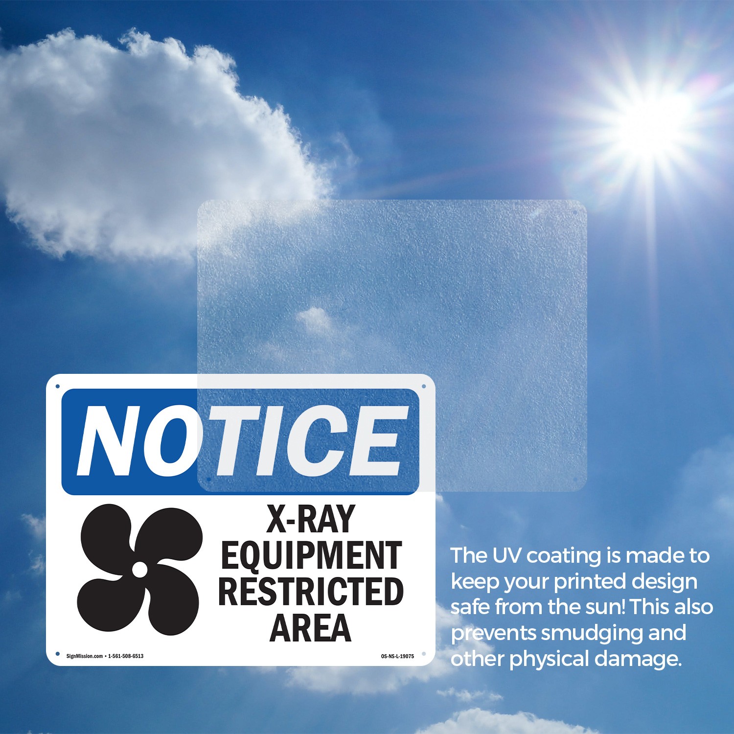X-Ray Equipment Restricted Area OSHA Notice Sign Metal,, Decal 5 or 10 Pack