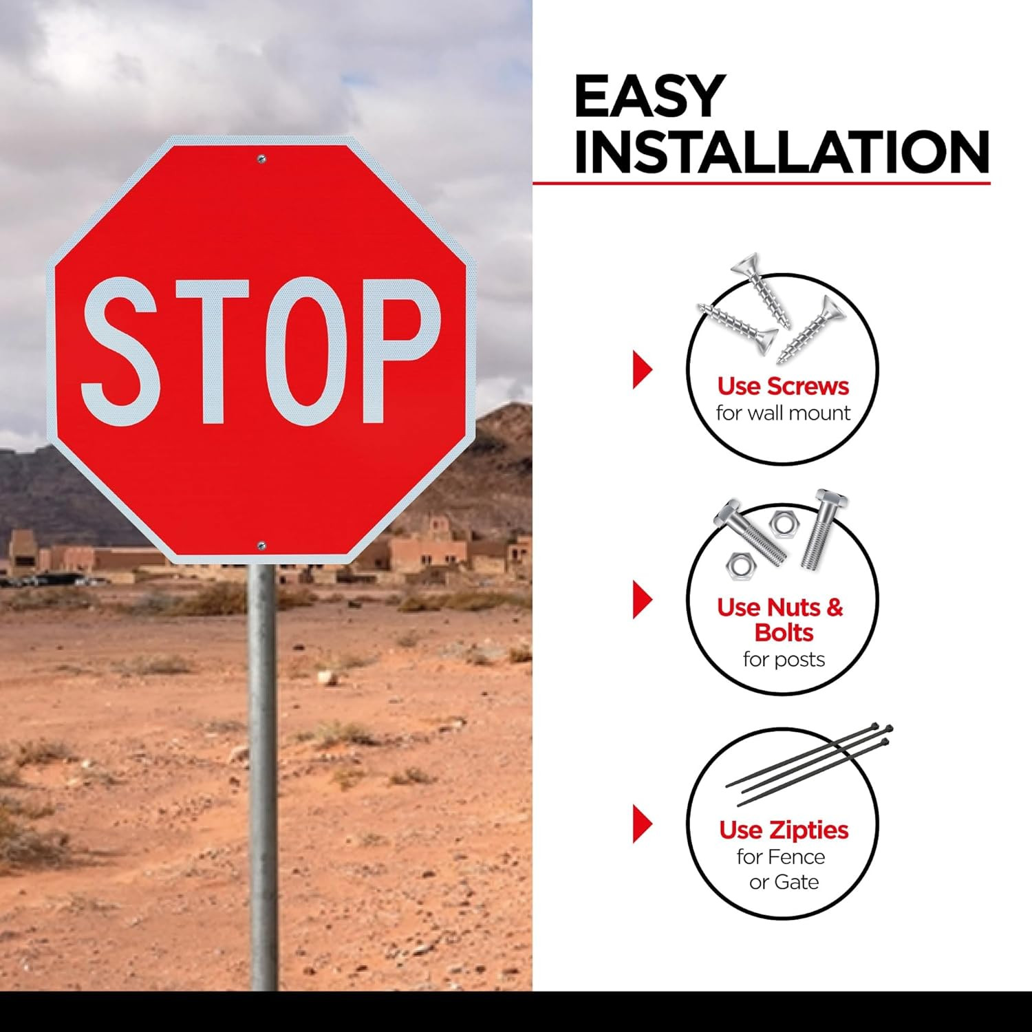 2 Pack 30″X30″ Stop Sign by – High Intensity Prismatic Aluminum – UV Protected