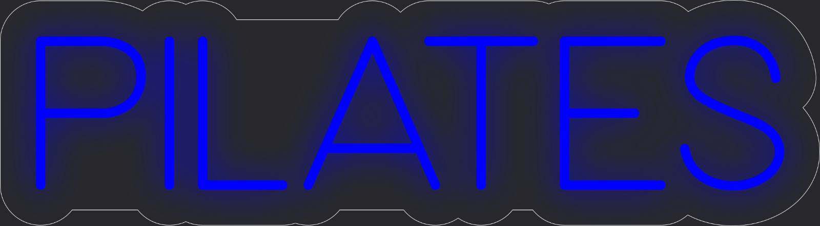 Pilates Neon LED Sign Business Wall Decor Lighted Store Sign 24 x 7 in.