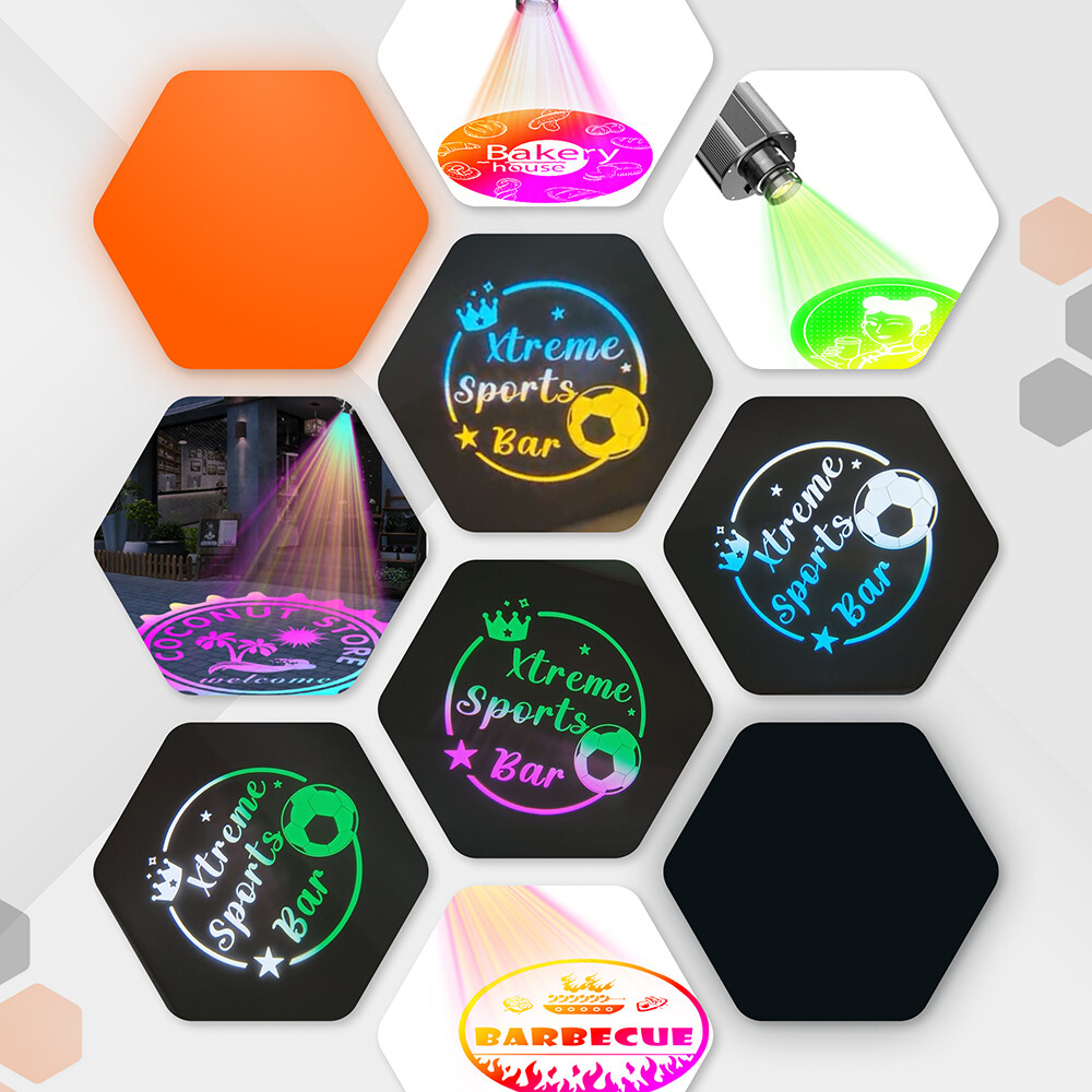 15W-110W Waterproof Dynamic Color Changing Wedding Light Logo Gobo Projector