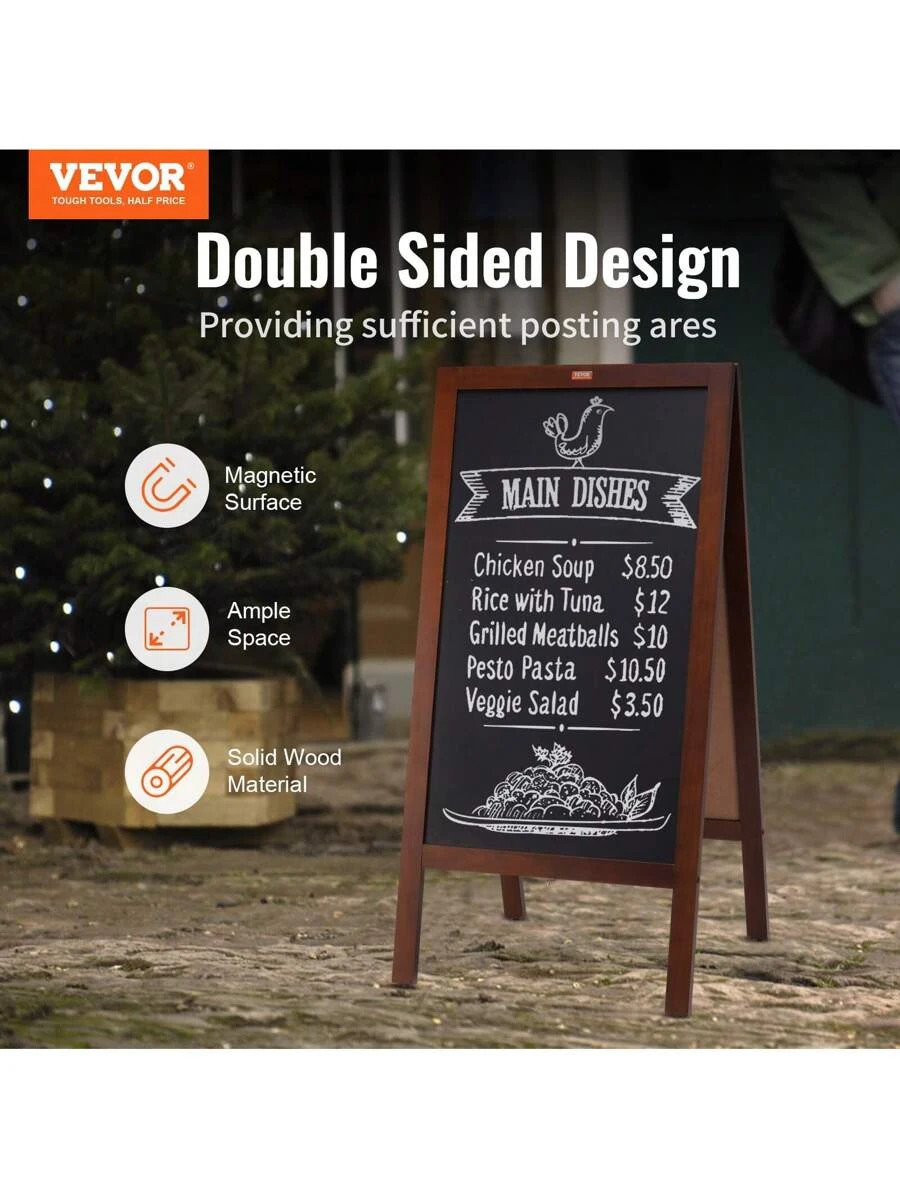 NEW A Frame Chalkboard Sign Double-Sided 20″X40″ FREE SHIPPING