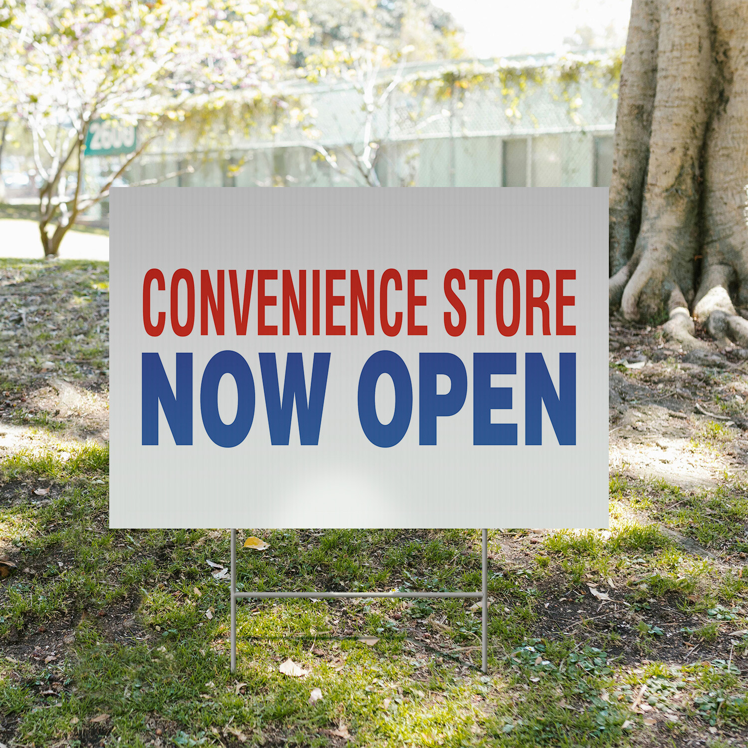 Convenience Store Now Open Yard Sign Local Groceries, Quick Access, New Location