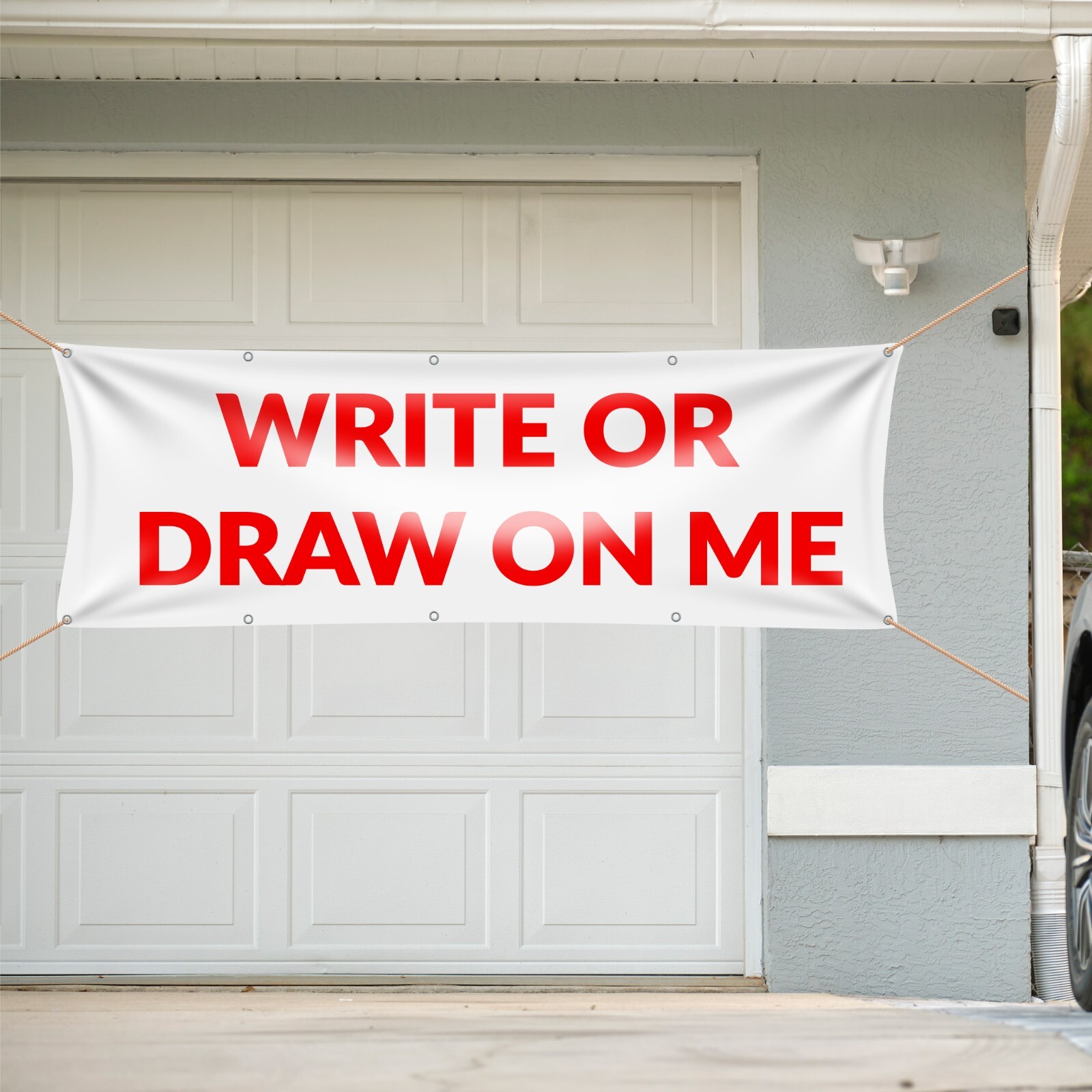 VictoryStore 2×8 Feet Blank Banner – 10oz Blank Vinyl Banner with Grommets