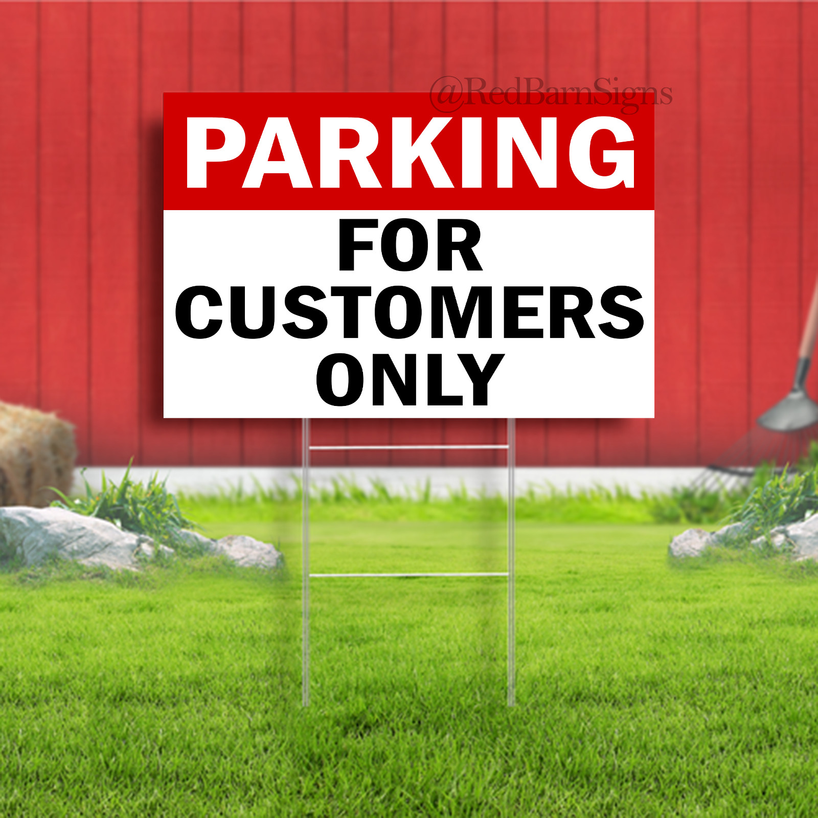Parking For Customers Only Indoor Outdoor Yard Sign