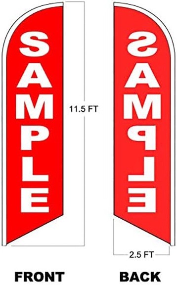 FUEL ETHANOL FREE Windless Swooper Flag Feather Banner Sign 2.5×11.5 Ft rb