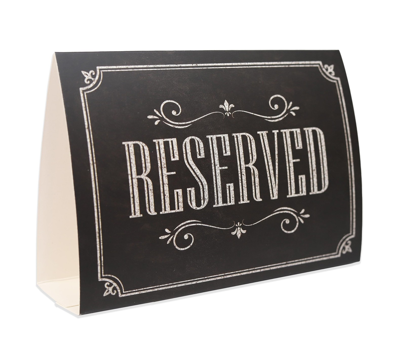 20 PCS Black Chalkboard Rustic Reserved Table Sign Tent Cards Event Decor
