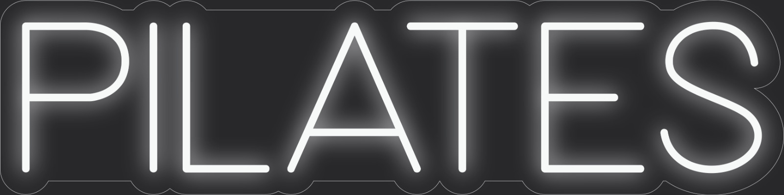 Pilates Neon LED Sign Business Wall Decor Lighted Store Sign 36 x 9 in.