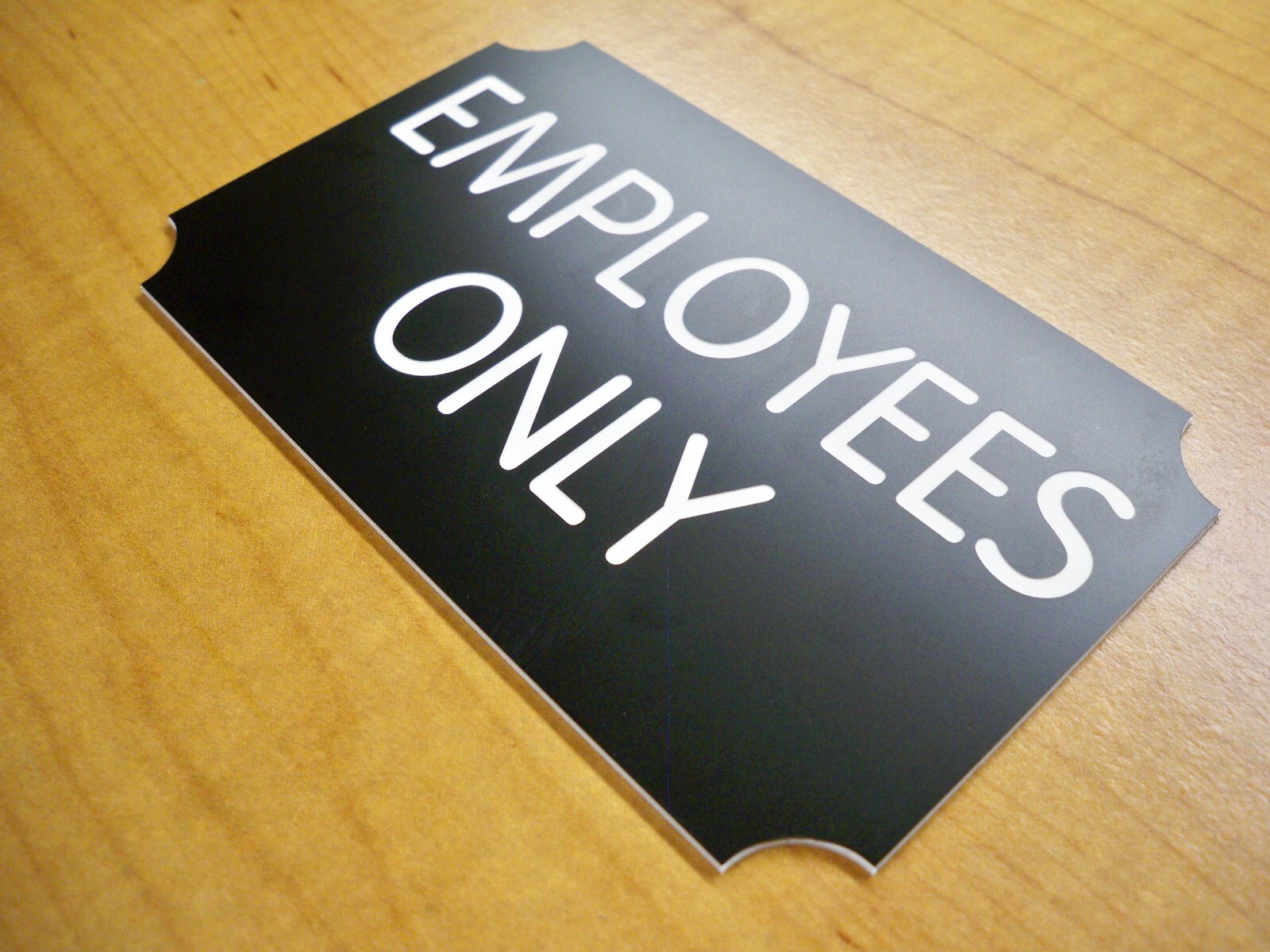Custom Engraved 3×5 Black Plaque Office Sign | Add Your Wording | Wall or Door