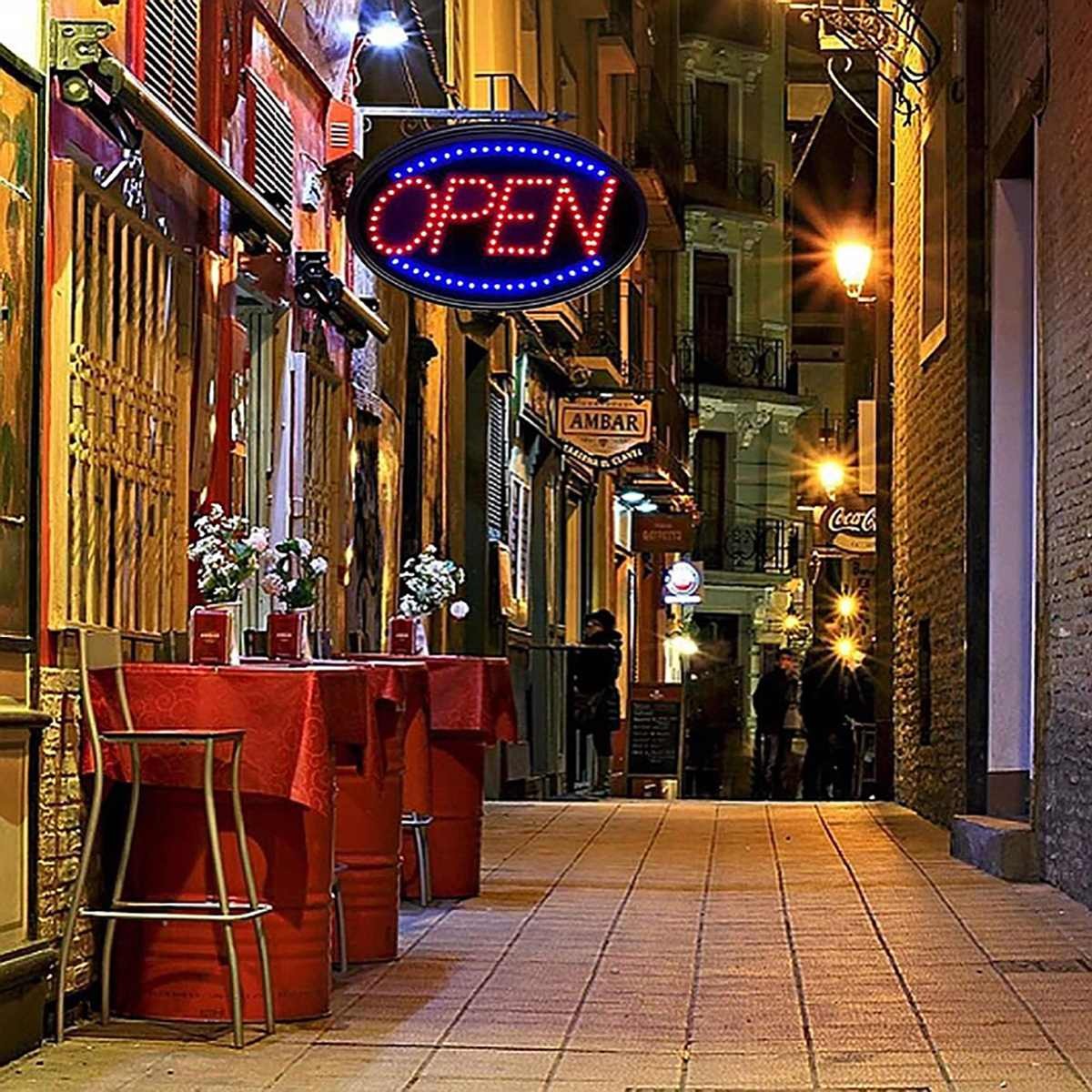 Open Sign Led Neon Ultra Bright Light Business Display For Restaurant Store Shop