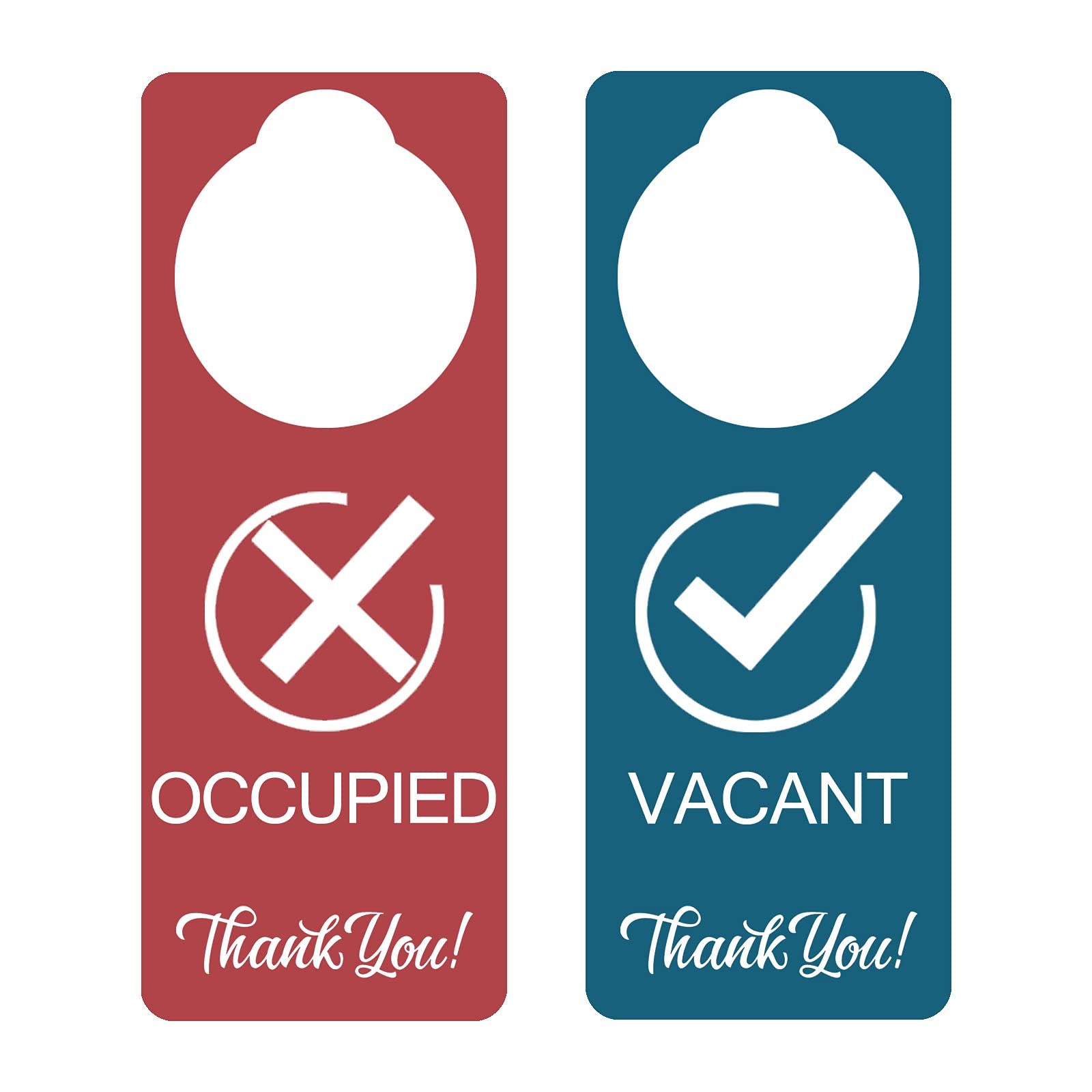 Vacant Occupied Sign, 2 Pack, Double Sided,Door Hanger Sign for Home Office R…