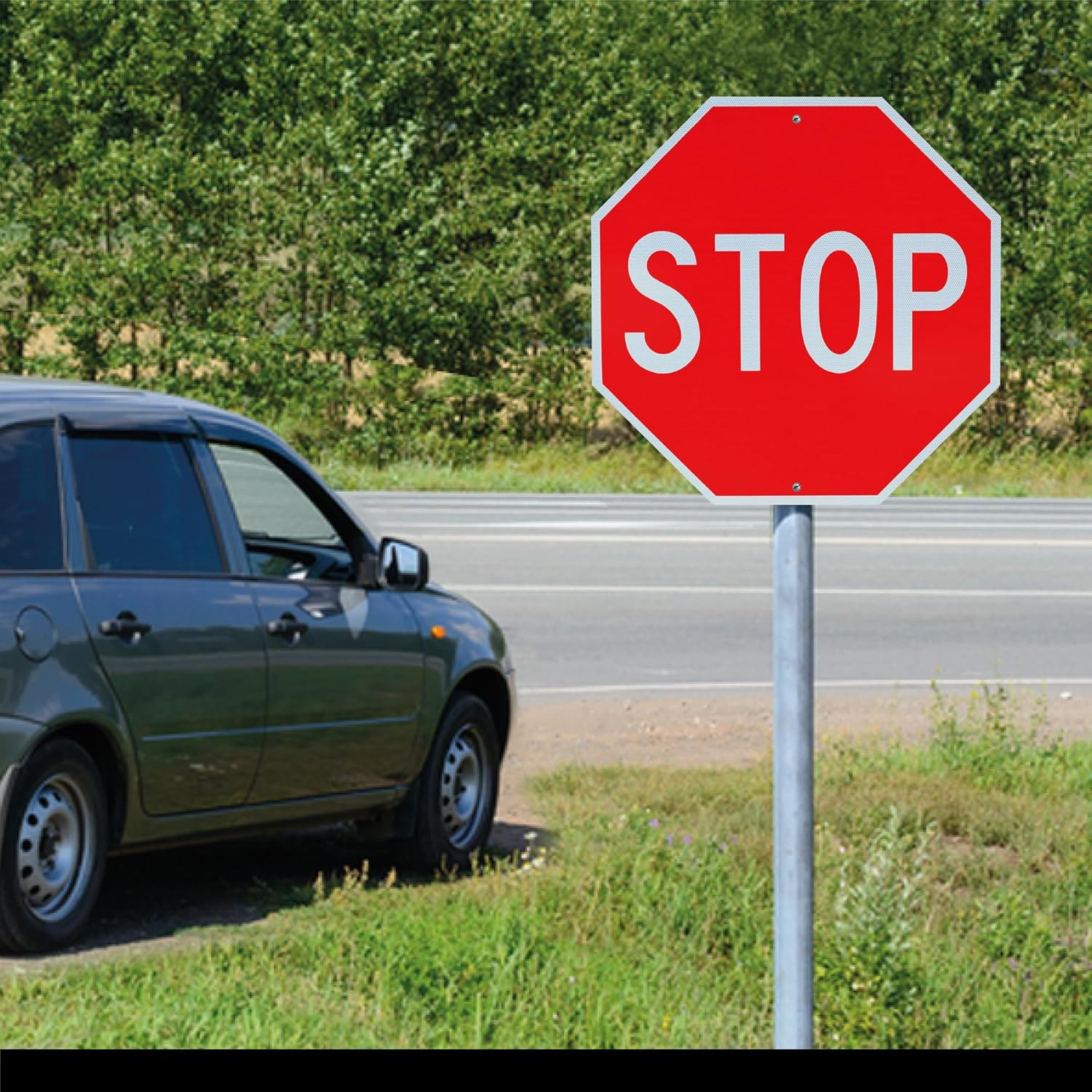 2 Pack 30″X30″ Stop Sign by – High Intensity Prismatic Aluminum – UV Protected