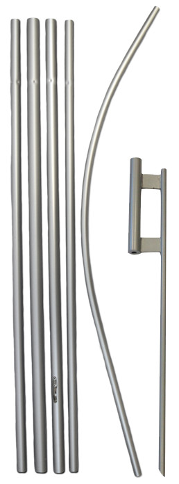 16ft Swooper Pole Super Pole Feather Flag Pole Kit with Ground Spike – Pole Kit