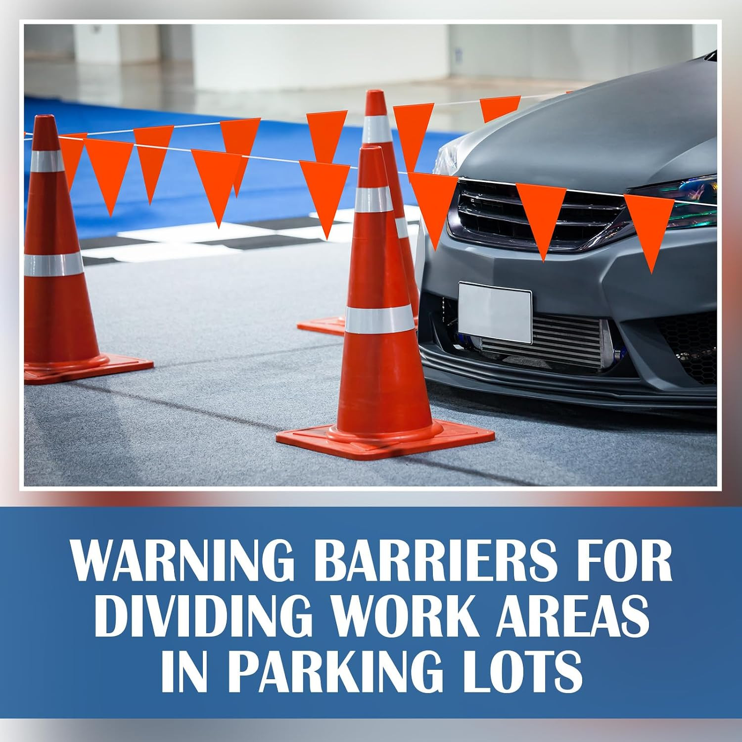100Ft Pennant Safety Flags Outdoor Banner Warning Flagging Banner Marking