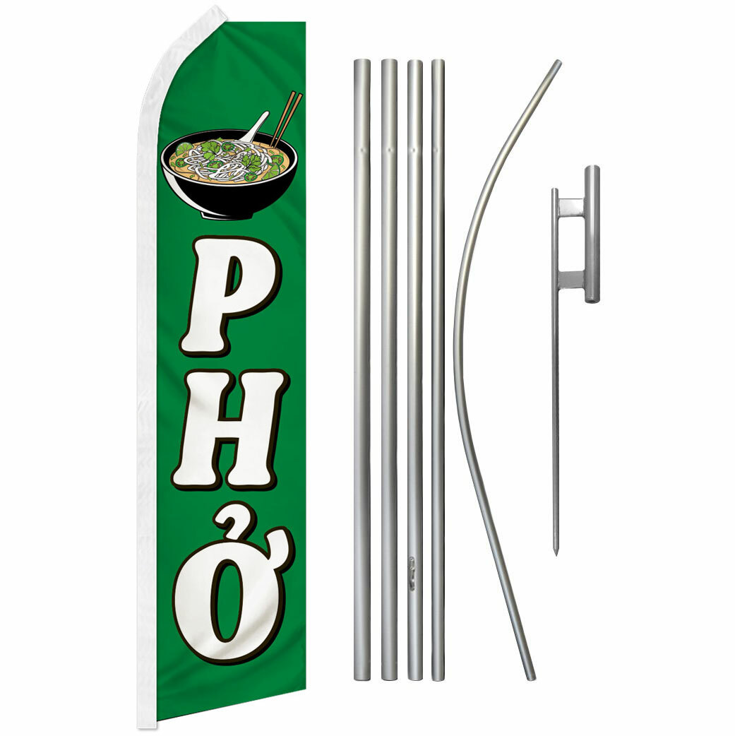 Pho Swooper Flutter Feather Advertising Kit Concessions Food Flag