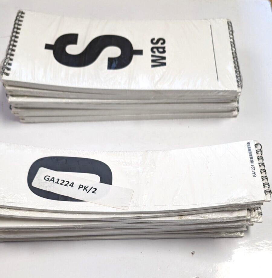 52 Retail Pricing Flip Board Numbers 11.5″ x 5.5″ & 11.5 x 3