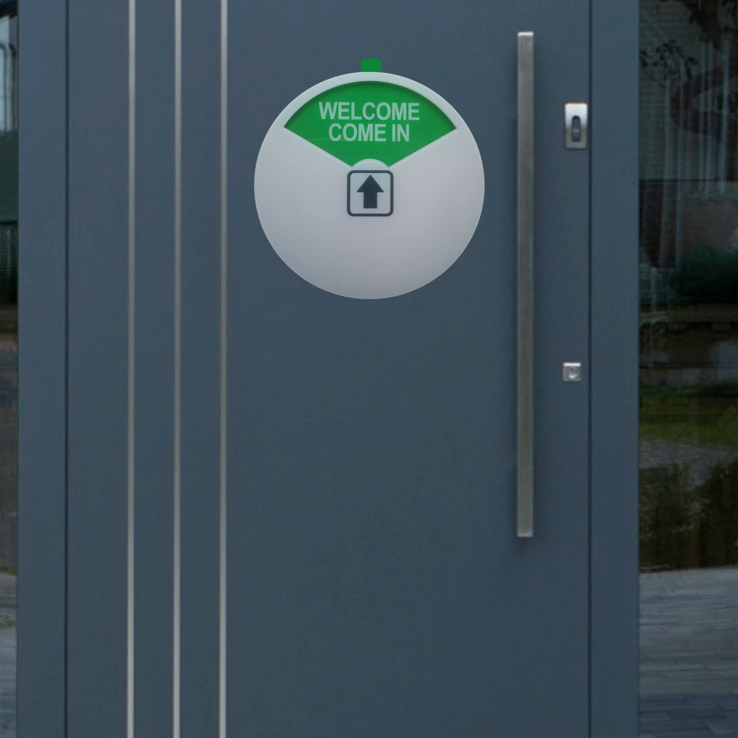 Privacy Door Sign, Welcome Come In/In a Meeting/Out of Office/Office/Conference