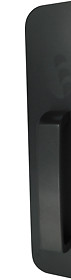 Exit Trim – Dummy Pull Handle x Plate, Powder Coated Dark Bronze SP313