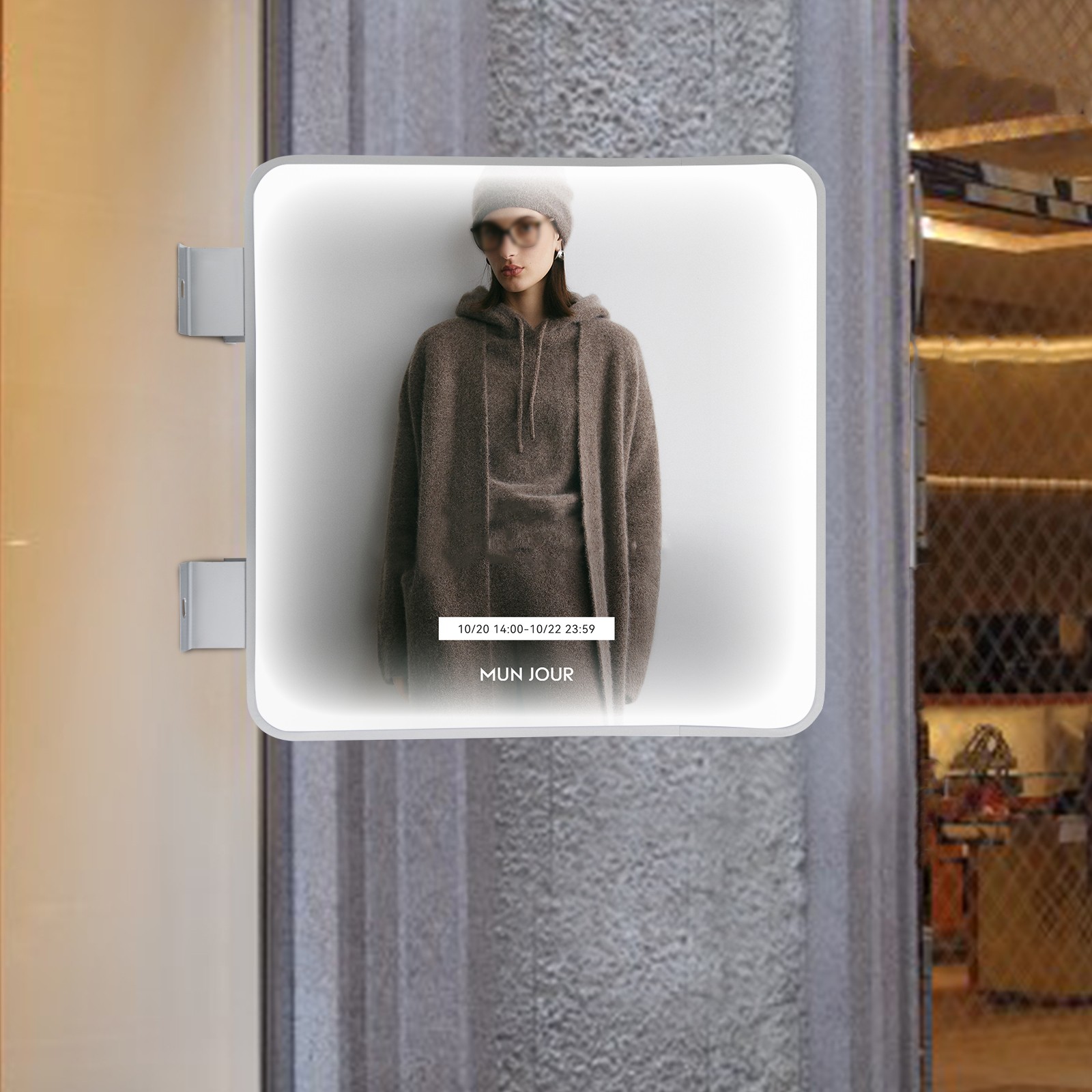 LED Advertising Light Box White Double Sided Light Advertising Board Waterproof