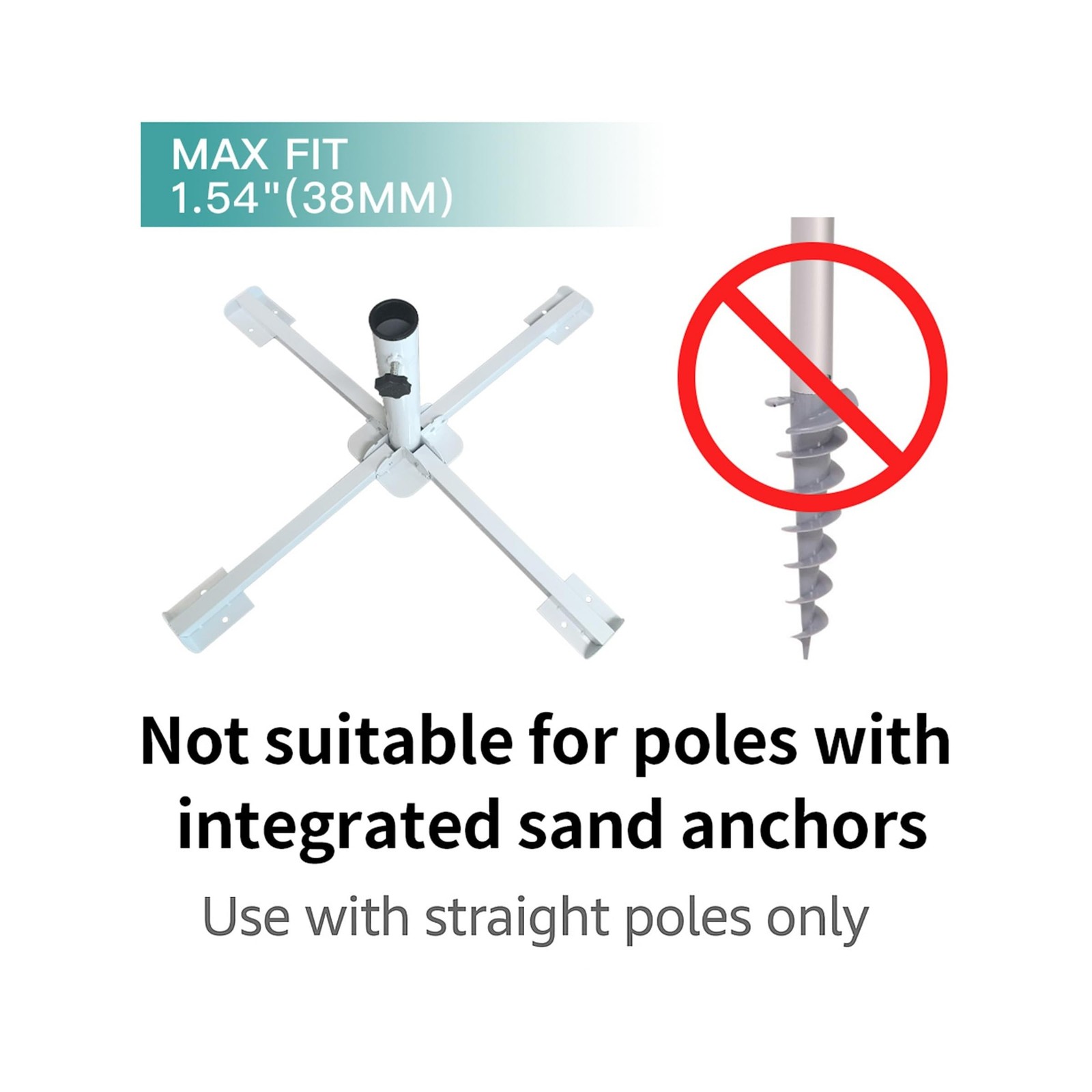 AMMSUN Foldable Portable Beach Umbrella Stand-Portable Patio Um… FAST USA SHIP