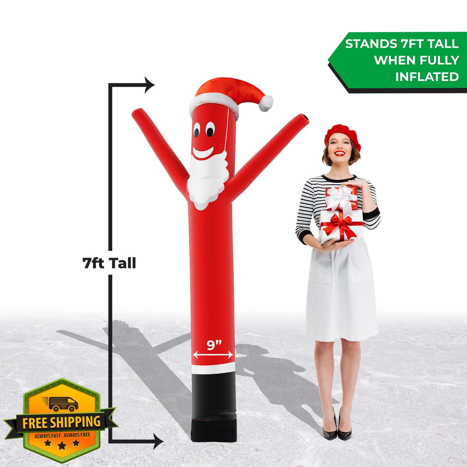 LookOurWay Air Dancer Santa Disguise 7ft Attachment