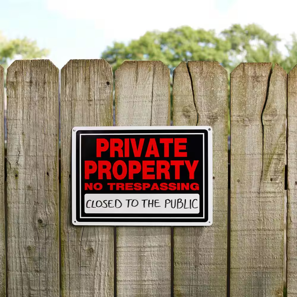 10 In. X 14 In. Aluminum Private Property Sign