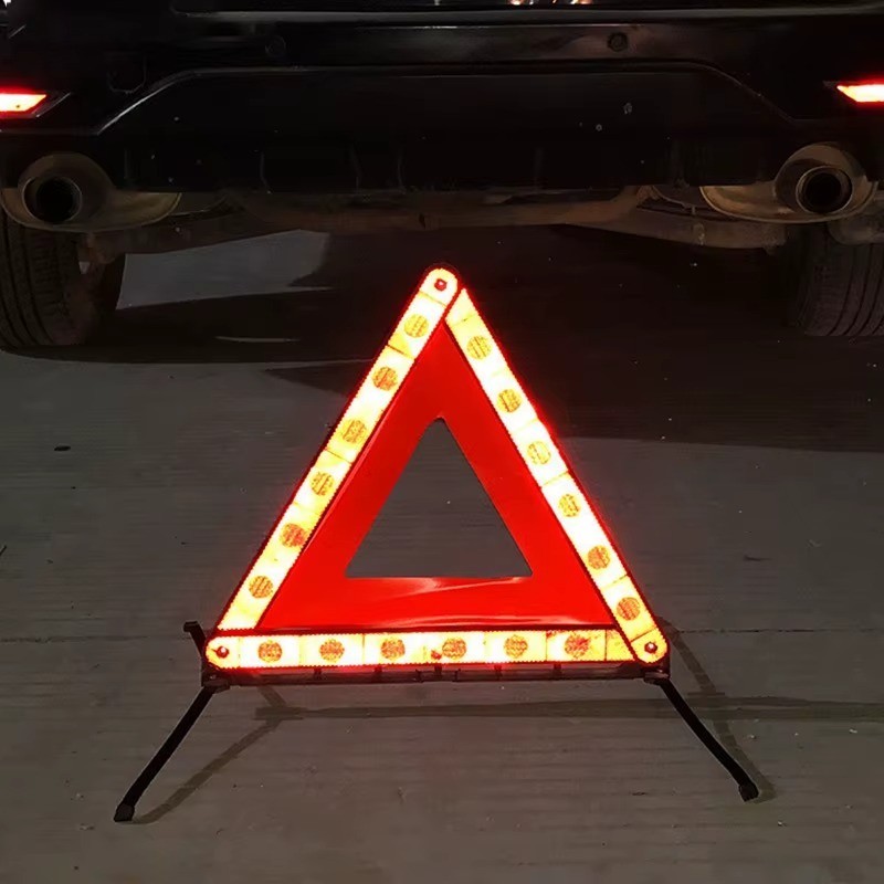 Slow Moving Vehicle Triangle Sign Plastic Farm SMV Safety Sign