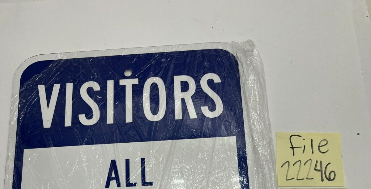 Qty 2 SmartSign All Visitors and Vendors Must Sign In Office Sign 12 x 18″ 2EQI