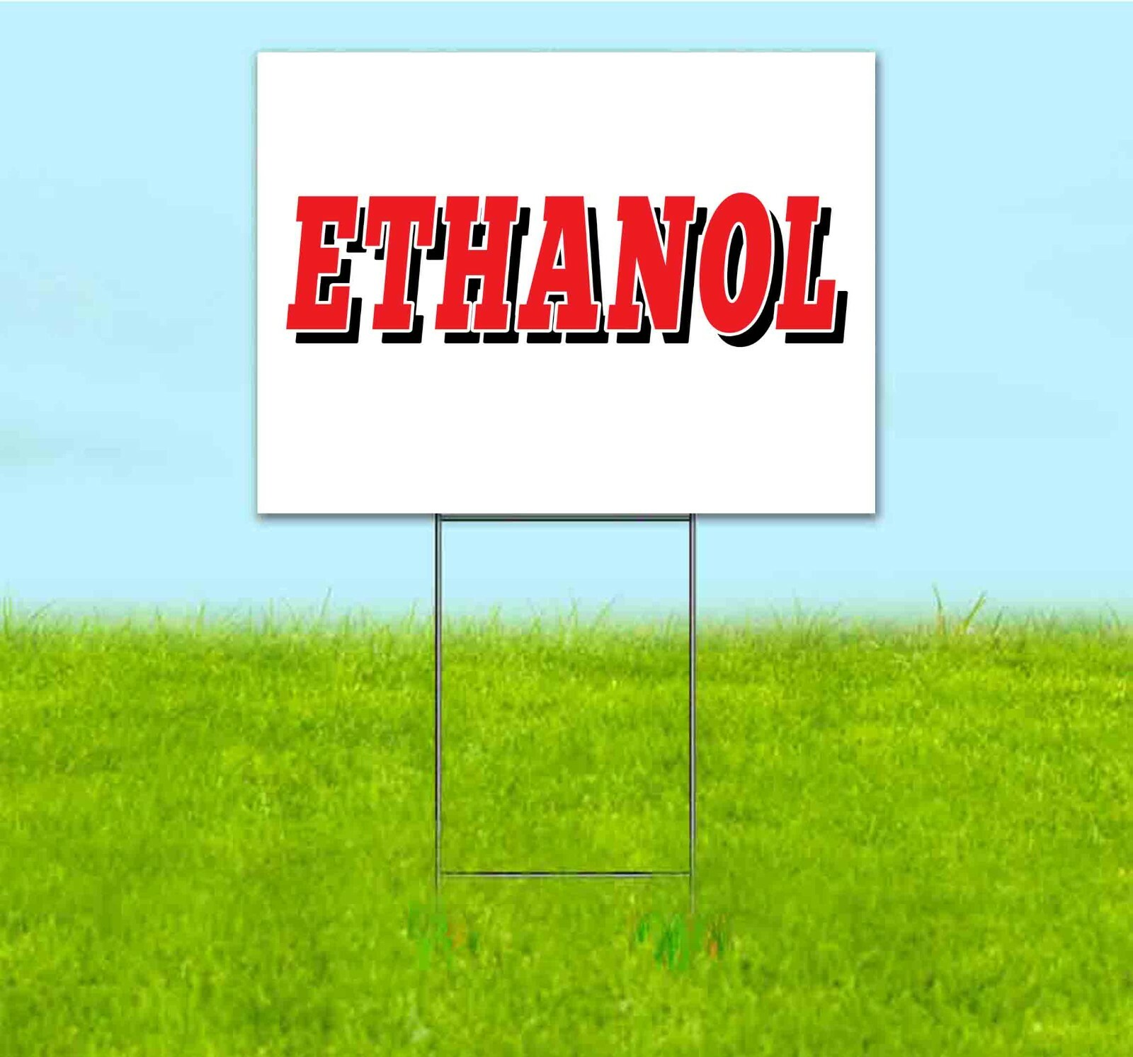 ETHANAL 18×24 Yard Sign Corrugated Plastic Bandit Lawn USA GAS