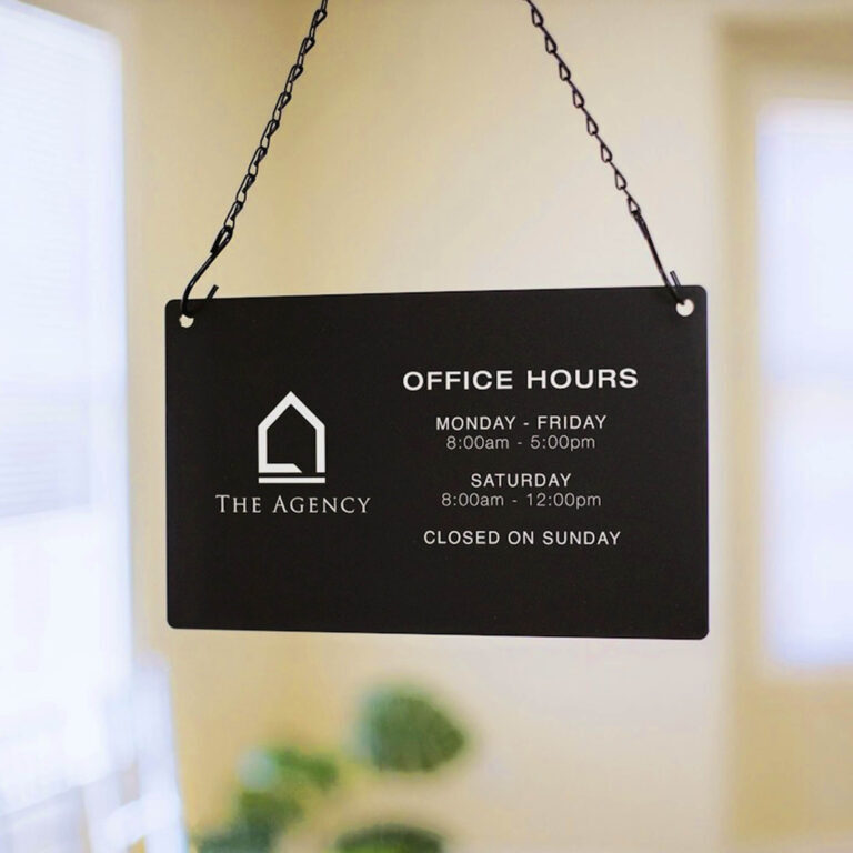 Anley Custom Plastic PVC Signs Personalized Sign