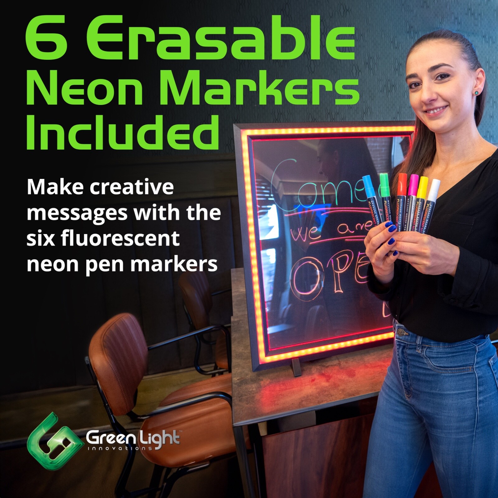 LED Message Board with Markers – Instant Impact for Your Daily Specials and Noti