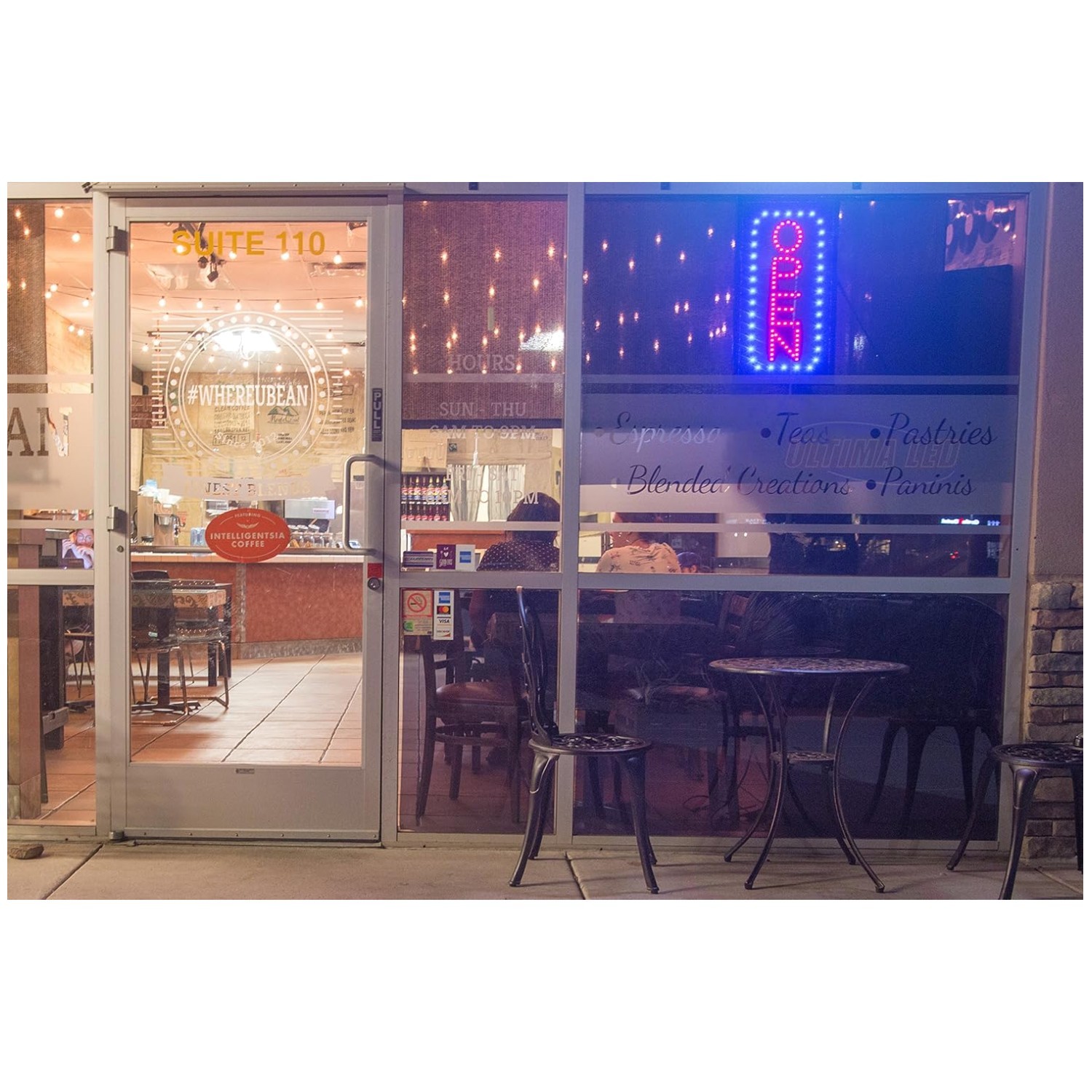 LED Open Sign for Business with Flashing Mode