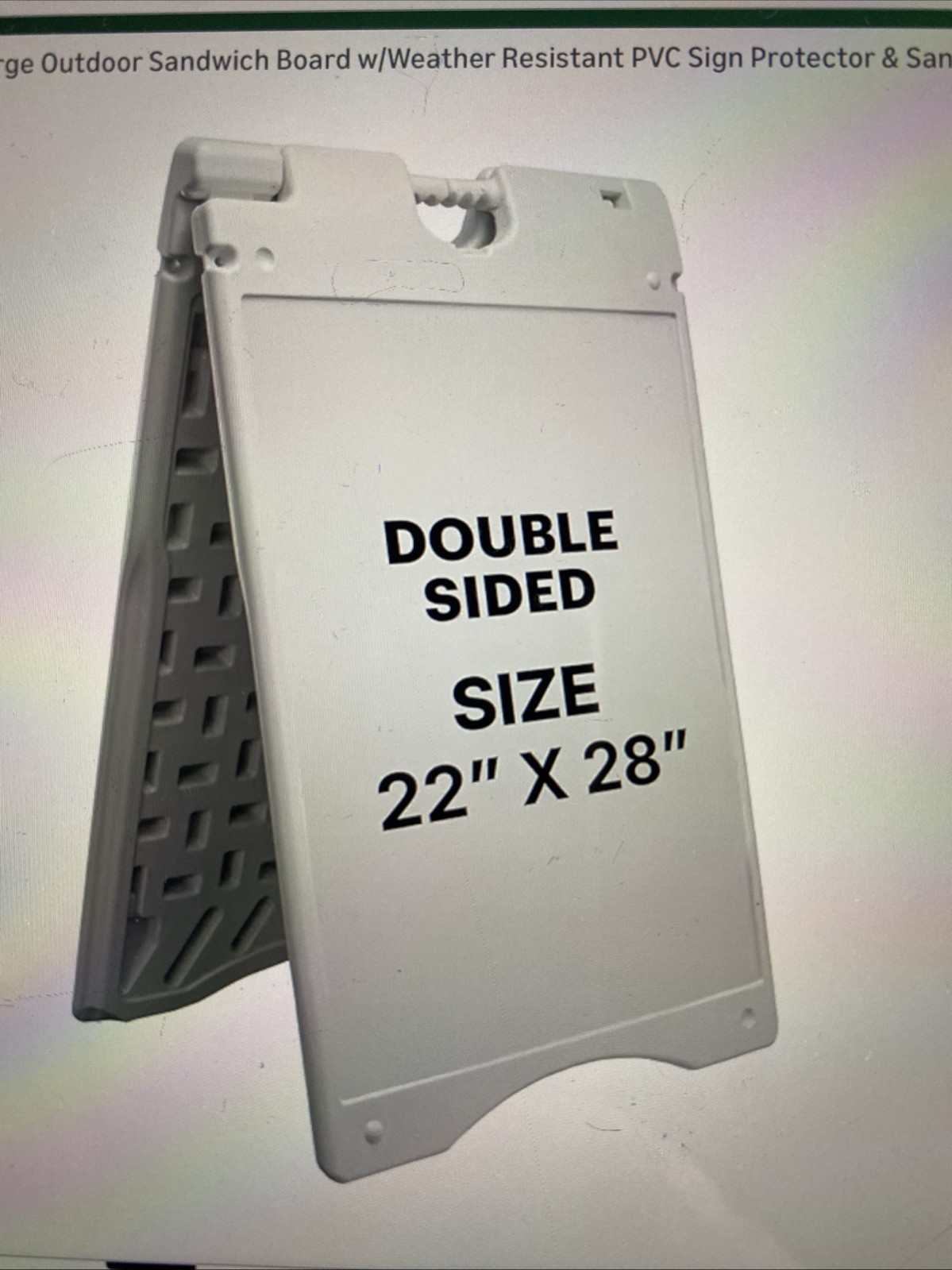 A-Frame Signboard 22”x28” Display Surface
