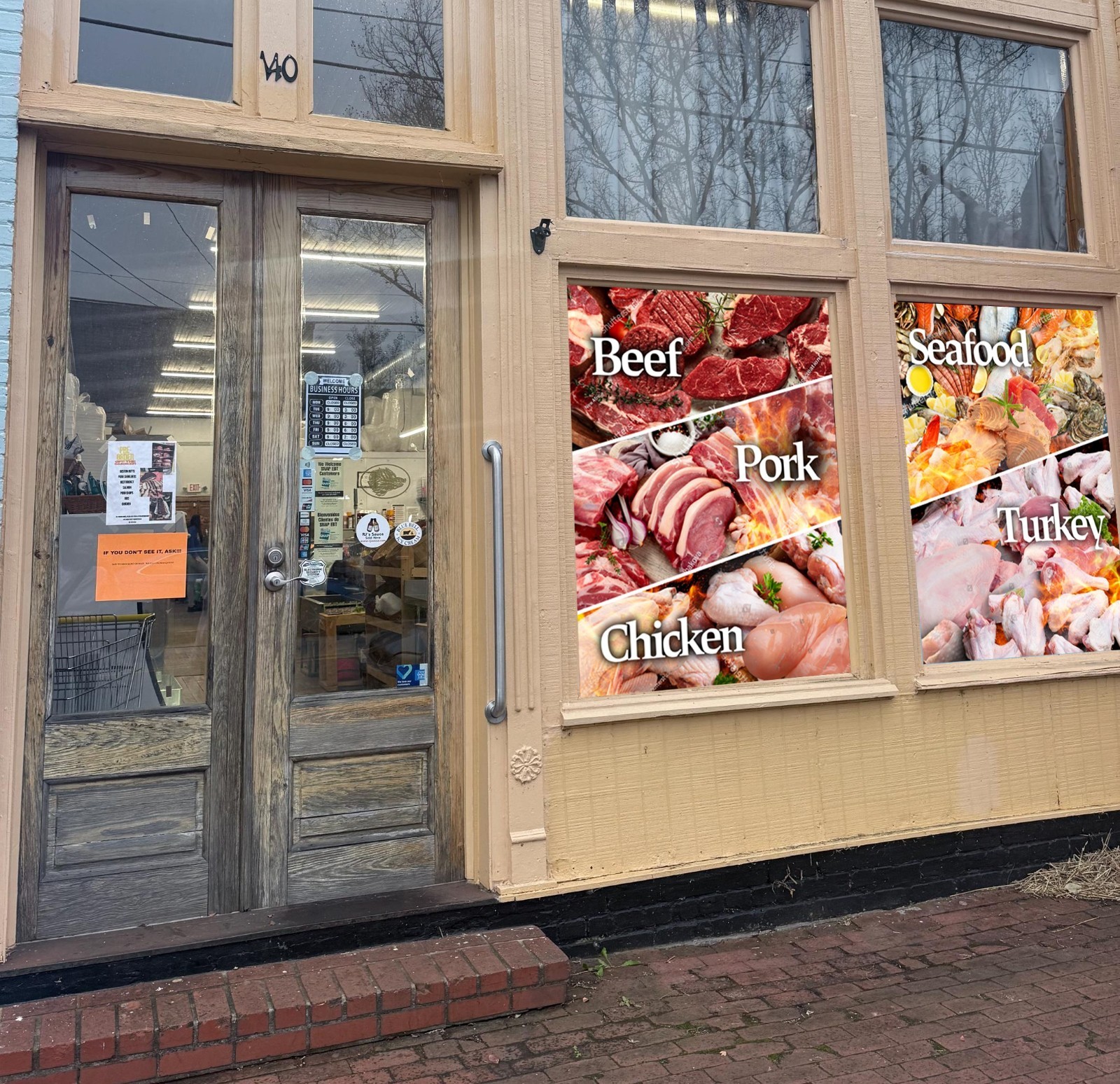 Custom Business Decals for Windows and Doors / Perforated One Way Vision