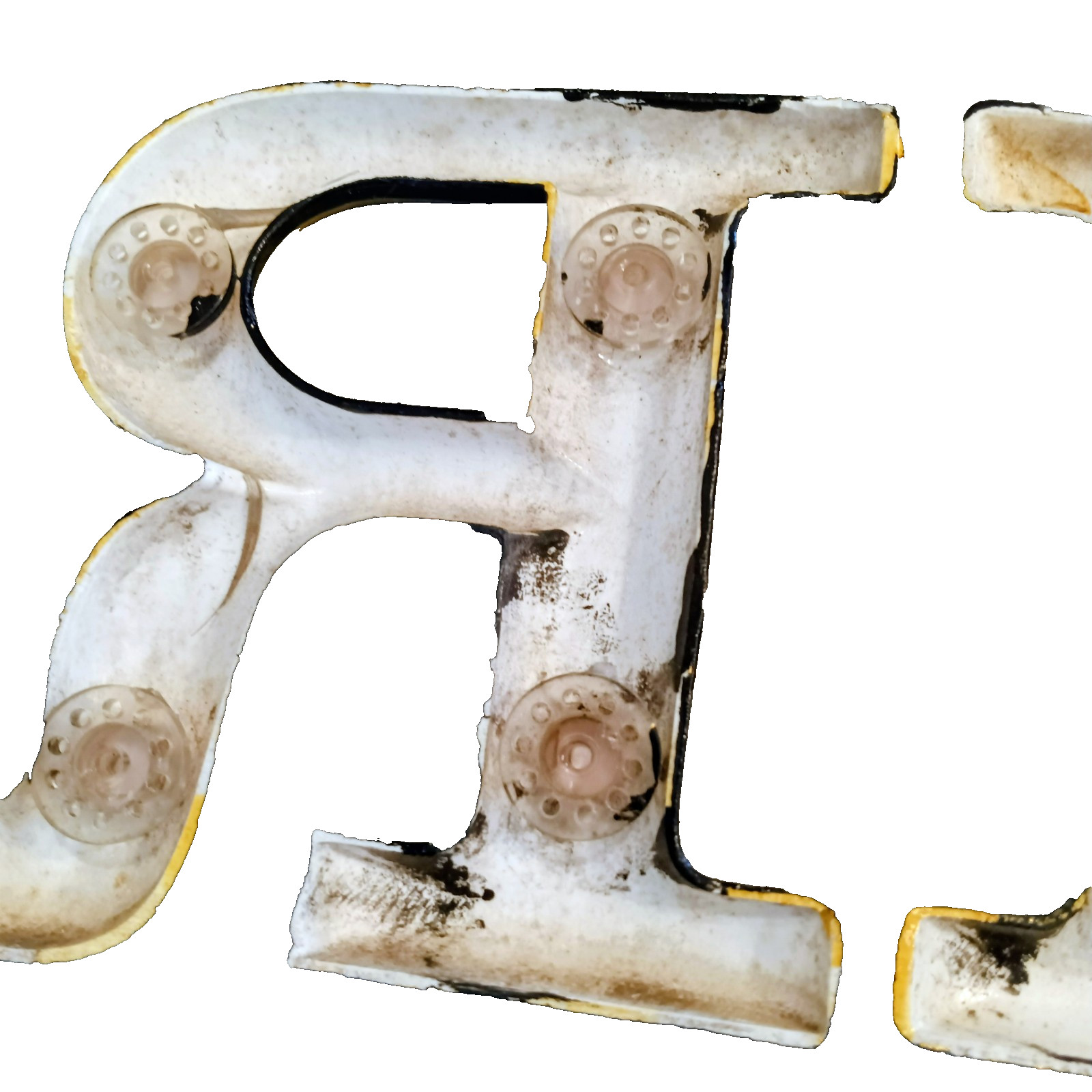 ENTER or RENT Individual Letters Vintage Gold 6″ individual Gold Letters