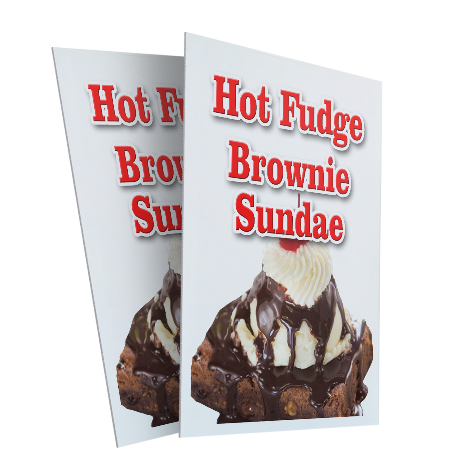A-frame Sidewalk Hot Fudge Brownie Sundae 24″ x 36″ Double Sided A-Frame Sidewal